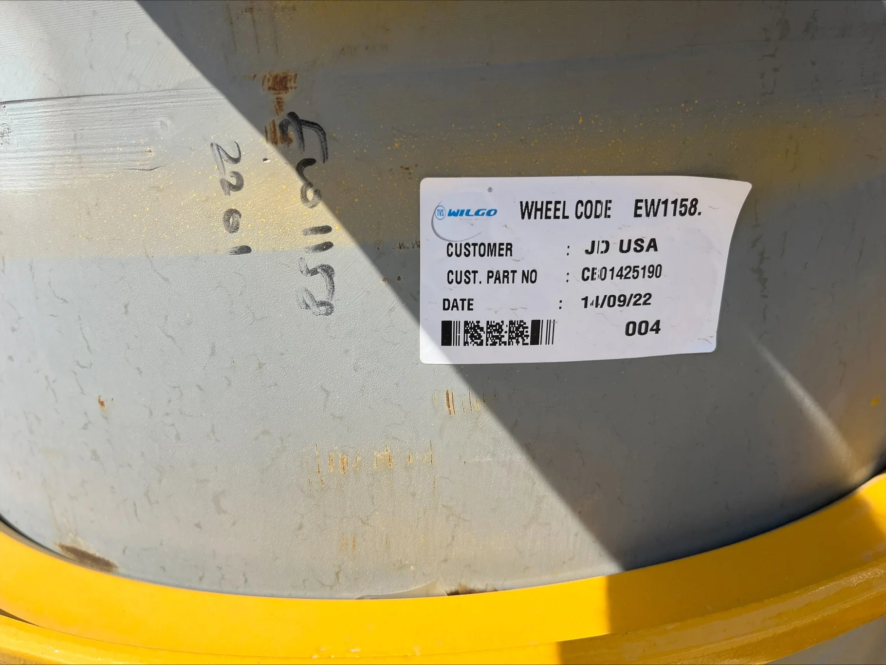 TAKE-OFF 17 X 25 14-12-9.50 -11.5BS IND YELLOW WHEEL image 3