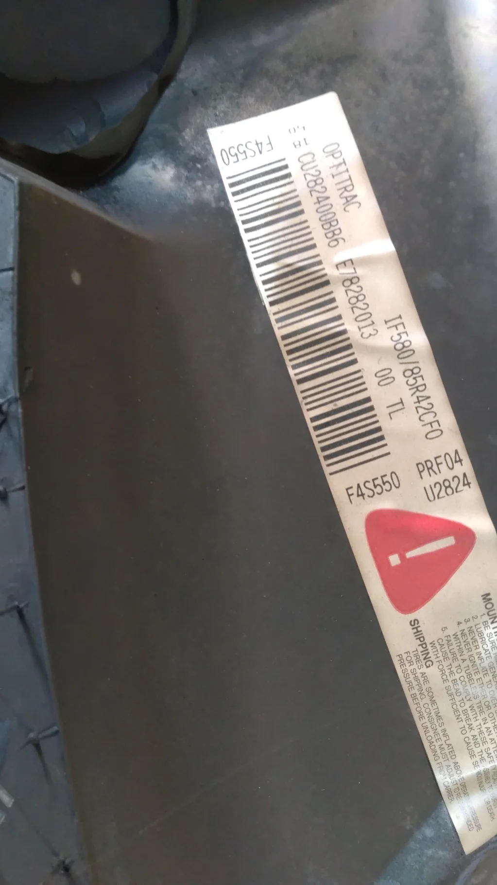 IF580/85R42 CFO 178D GOODYEAR OPTITRAC R-1W TL image 2
