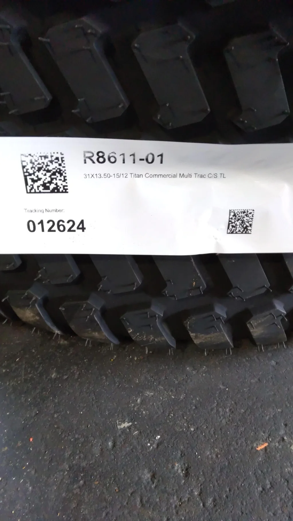 31X13.50-15/12 Titan Commercial Multi Trac C/S TL image 2
