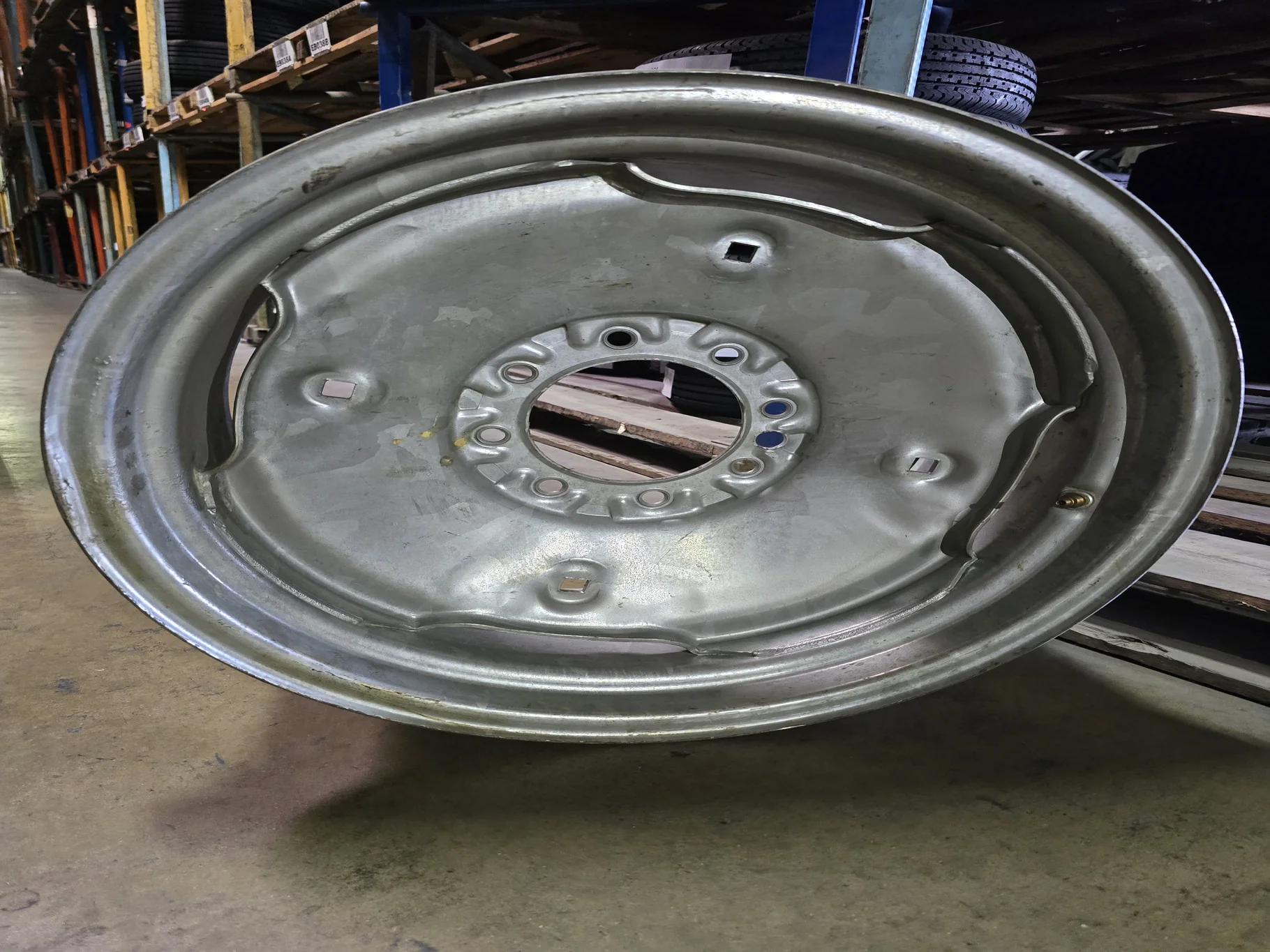USED 12 X 24 8-8 GALVANISED STEEL WHEEL