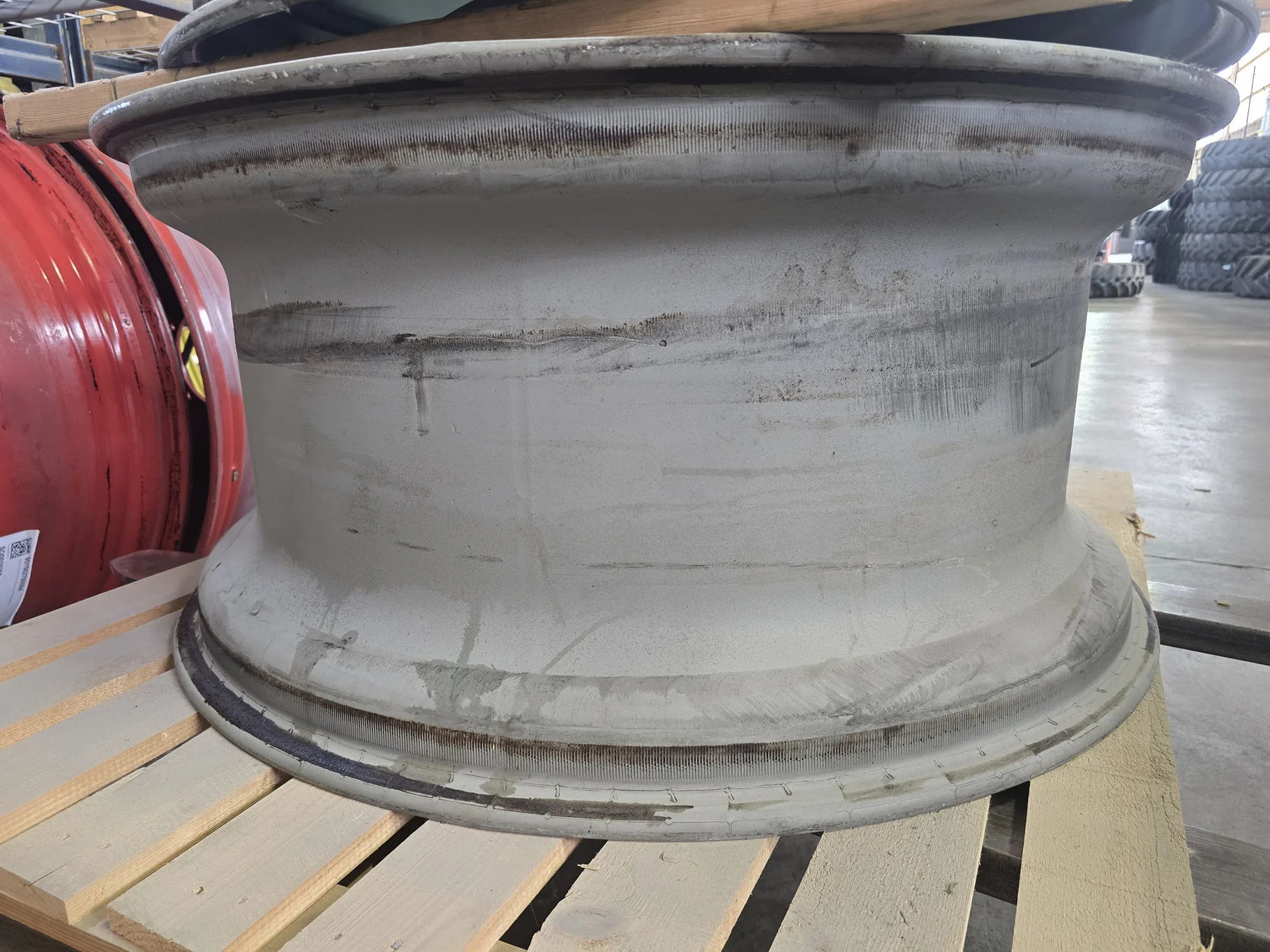 USED 23 x 38 10 HOLE DOLLY DUAL GRAY WHEEL
