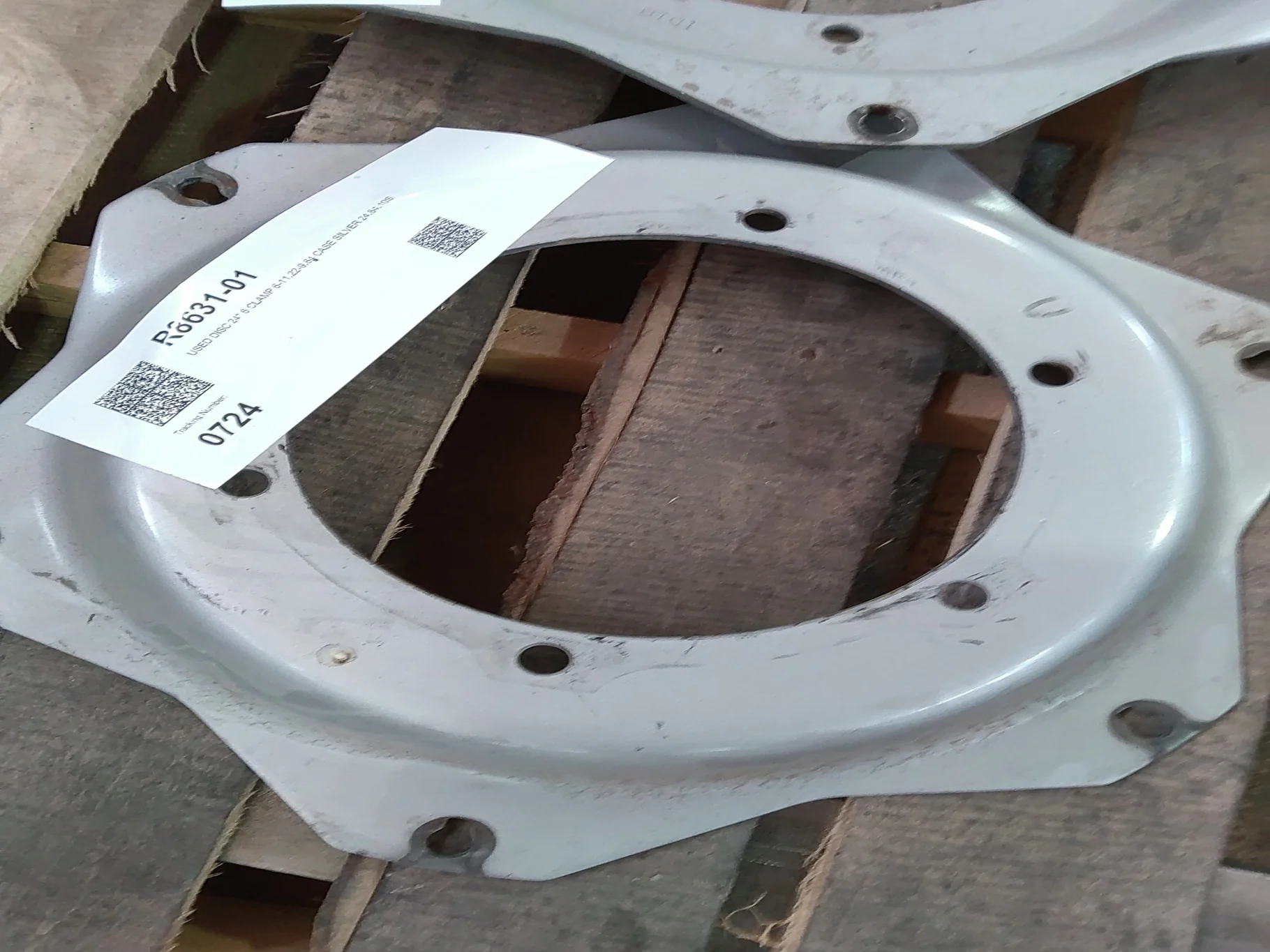 USED DISC 24" 6 CLAMP 6-11.22-9.84 CASE SILVER