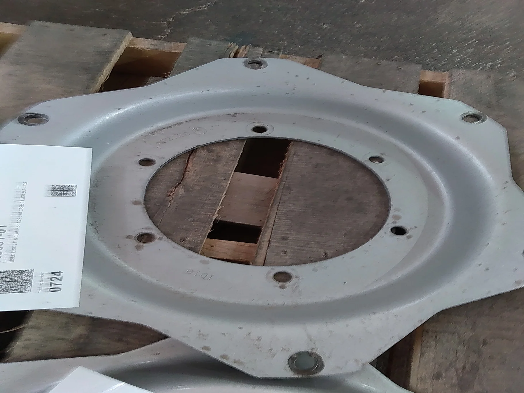 USED DISC 24" 6 CLAMP 6-11.22-9.84 CASE SILVER image 2