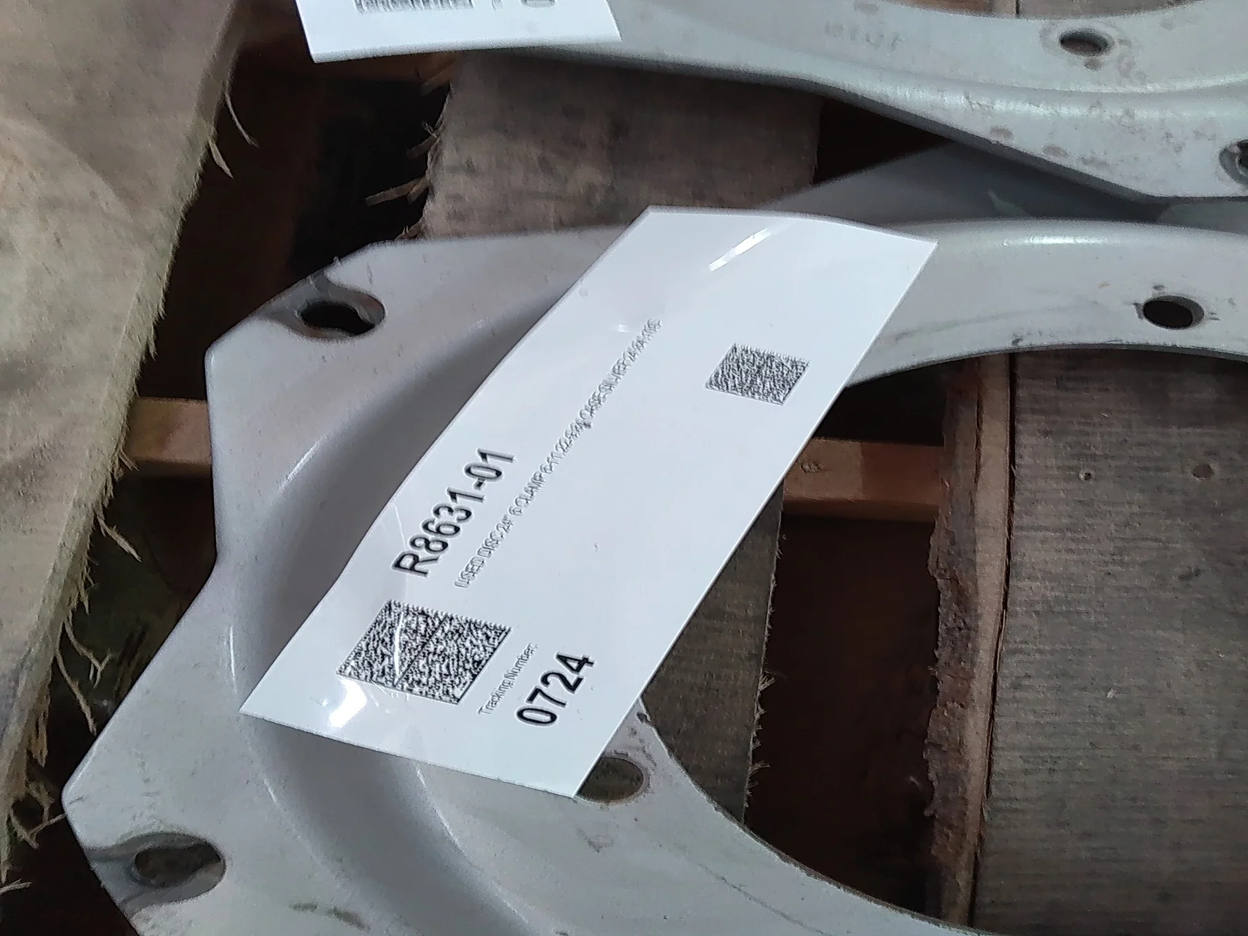 USED DISC 24" 6 CLAMP 6-11.22-9.84 CASE SILVER image 4