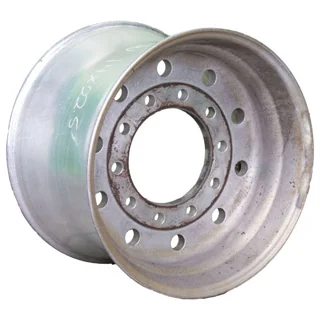 USED TW 14 X 22.5 10 HOLE HUB PILOT ALUM WHEEL (DRIVE/TRAILER POSITION)