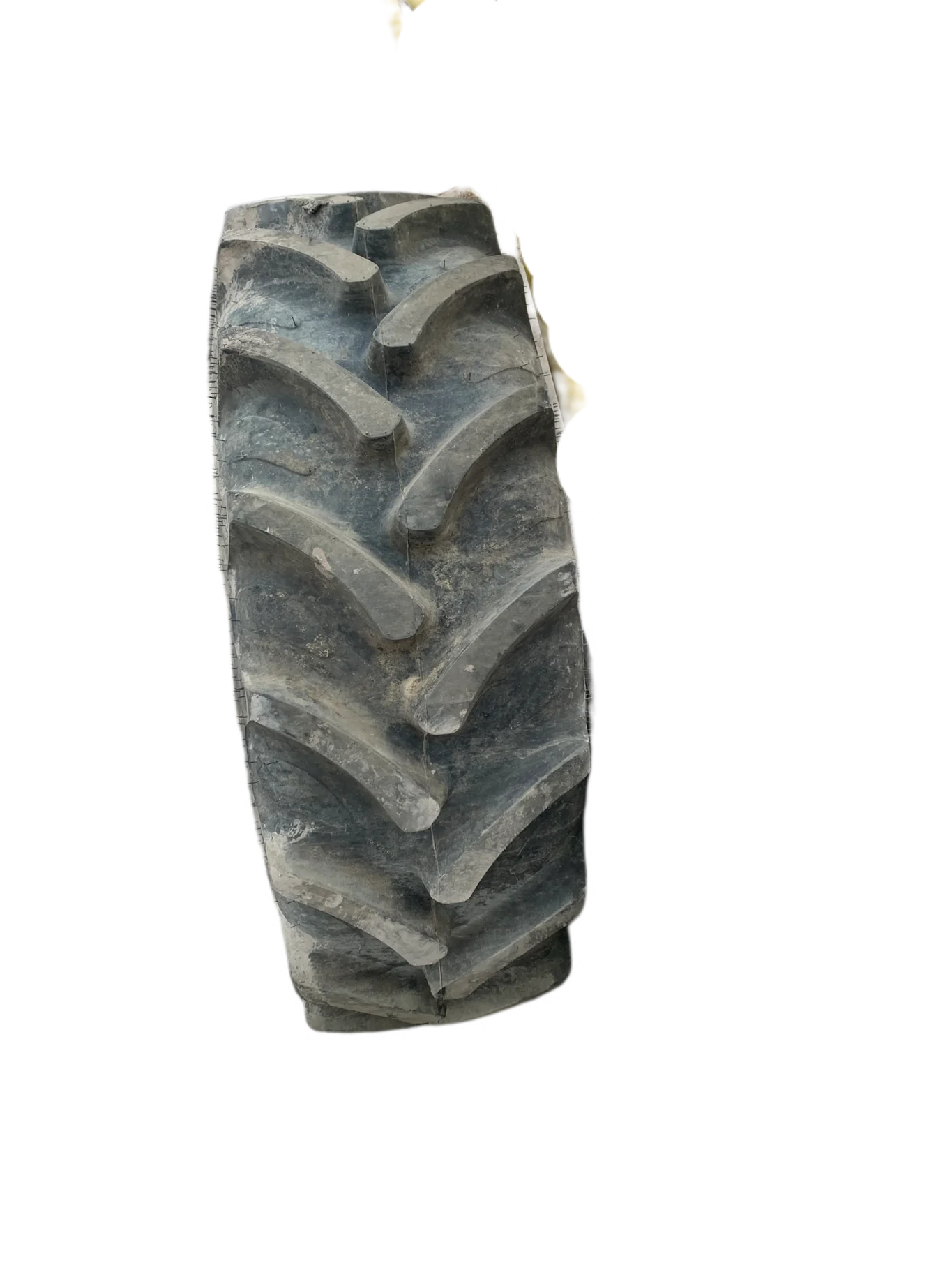 Used 90% 380/85R24 Galaxy EarthPro Radial 850 R-1W (127D) TL on a 12 x 24 Case Silver Waffle Wheel image 4