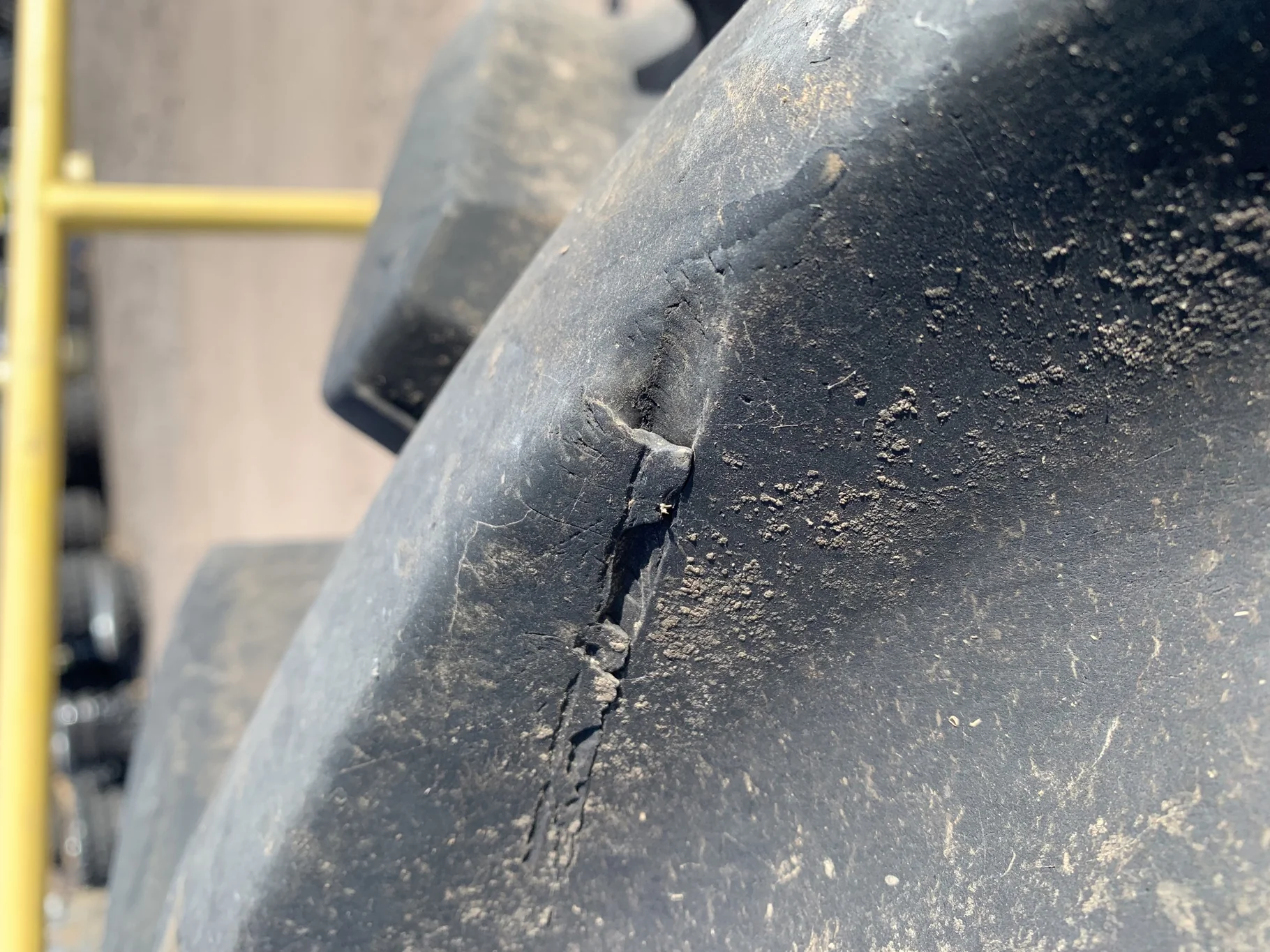 Used 85% 460/85R38 Carlisle FSTR R-1W (149A8) On 18 x 38 JD 12 bolt stub disc - Good Condition (Mul image 9