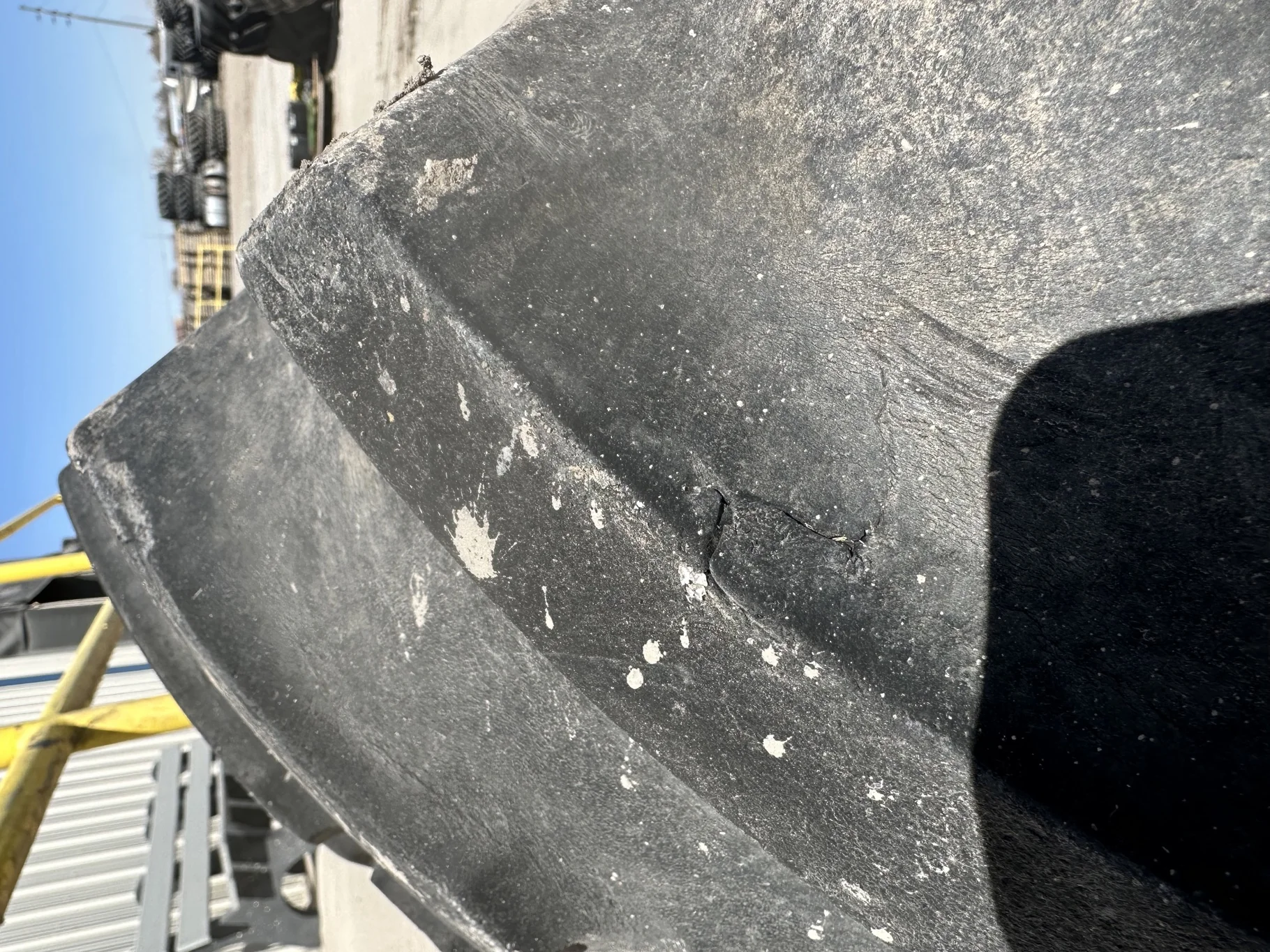 Used 80% 14.9R46 Firestone Radial All Traction 23 mounted on 13 x 46 JD Stub disc Yellow Rim w image 9