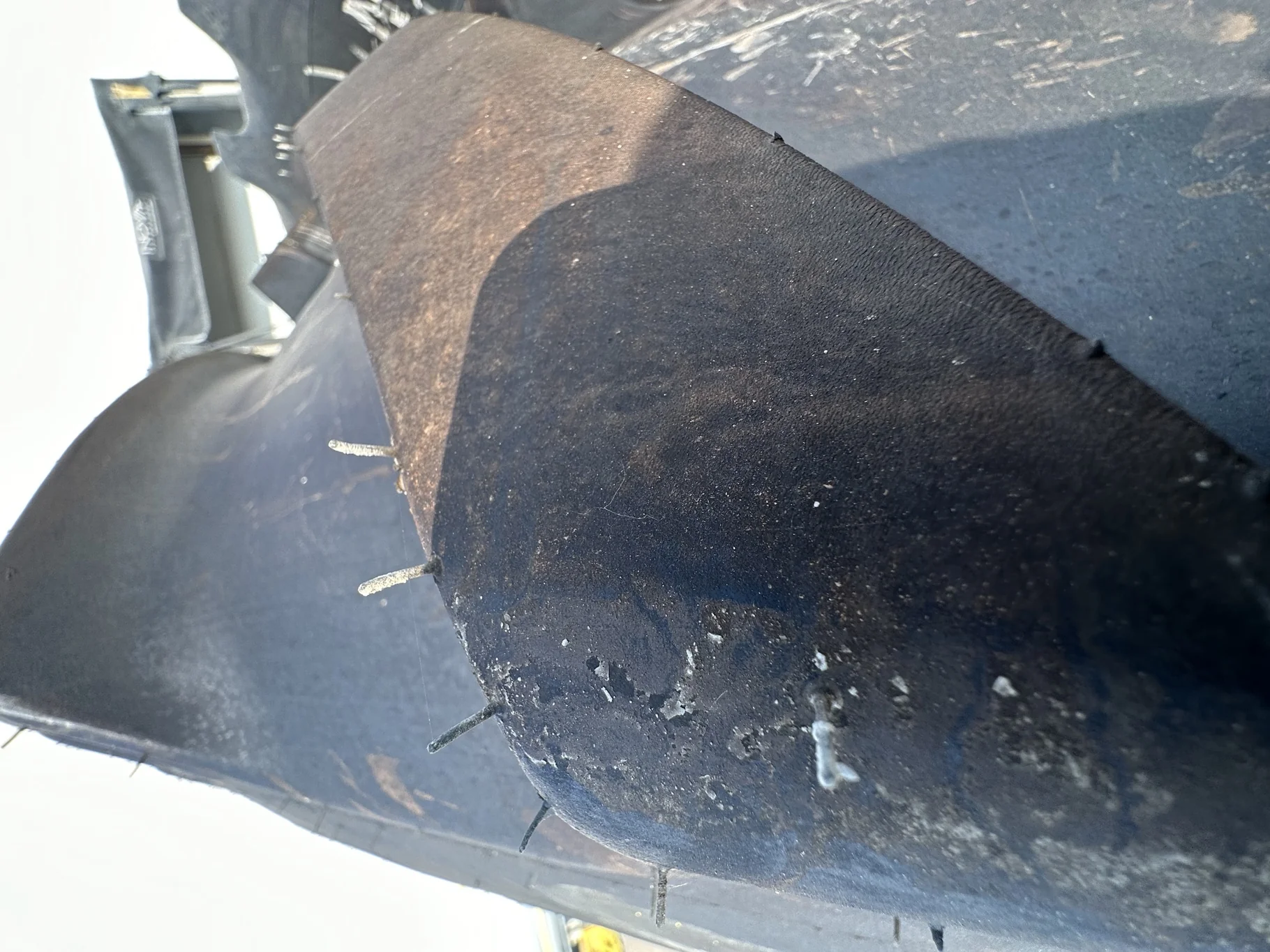 Take Off 800/70R38 Mitas SFT (173D/176A8) TL on a 27 X 38 JD Yellow Stub Disc 12 Hole JD"55" W image 4
