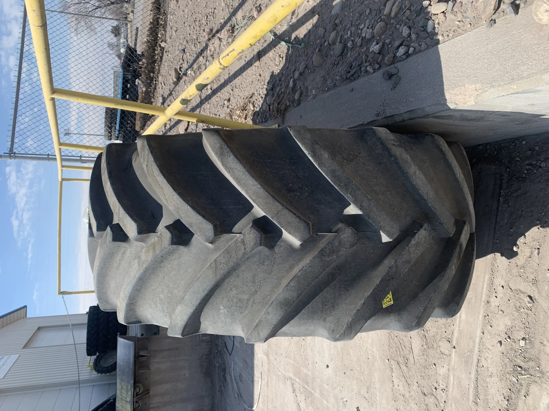 Used 80% 650/85R38 Mitas SFT 173D/176A8 TL on a 20 x 38 JD yellow 10 Hole Wheel (10-13.187-11.41) (L image 9