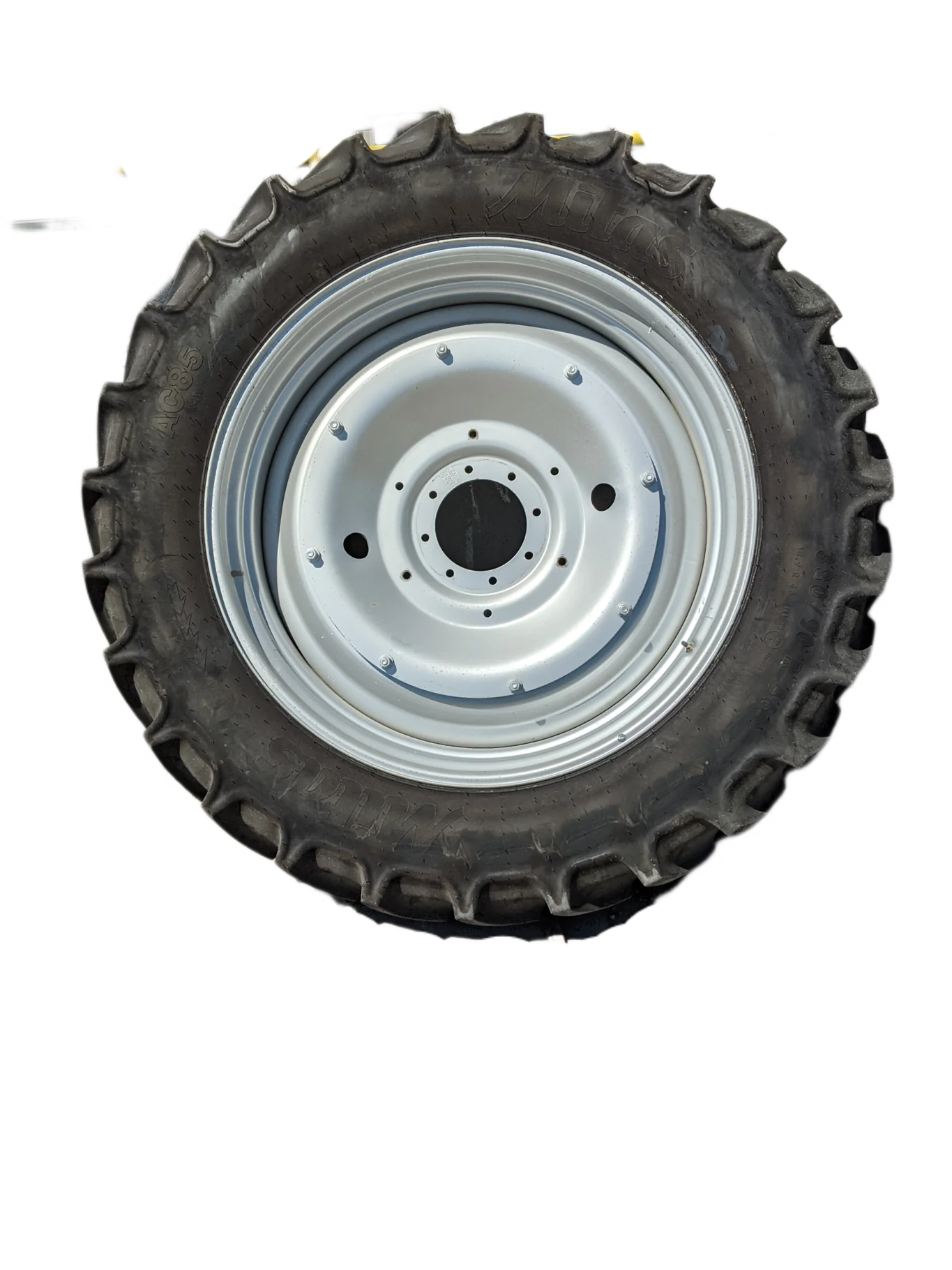 Take-Off 380/90R46 149A8/149B Mitas AC 85 TL R-1W on 12 X 46 8-10.75-8.62 Conversion Silver Mist image 2