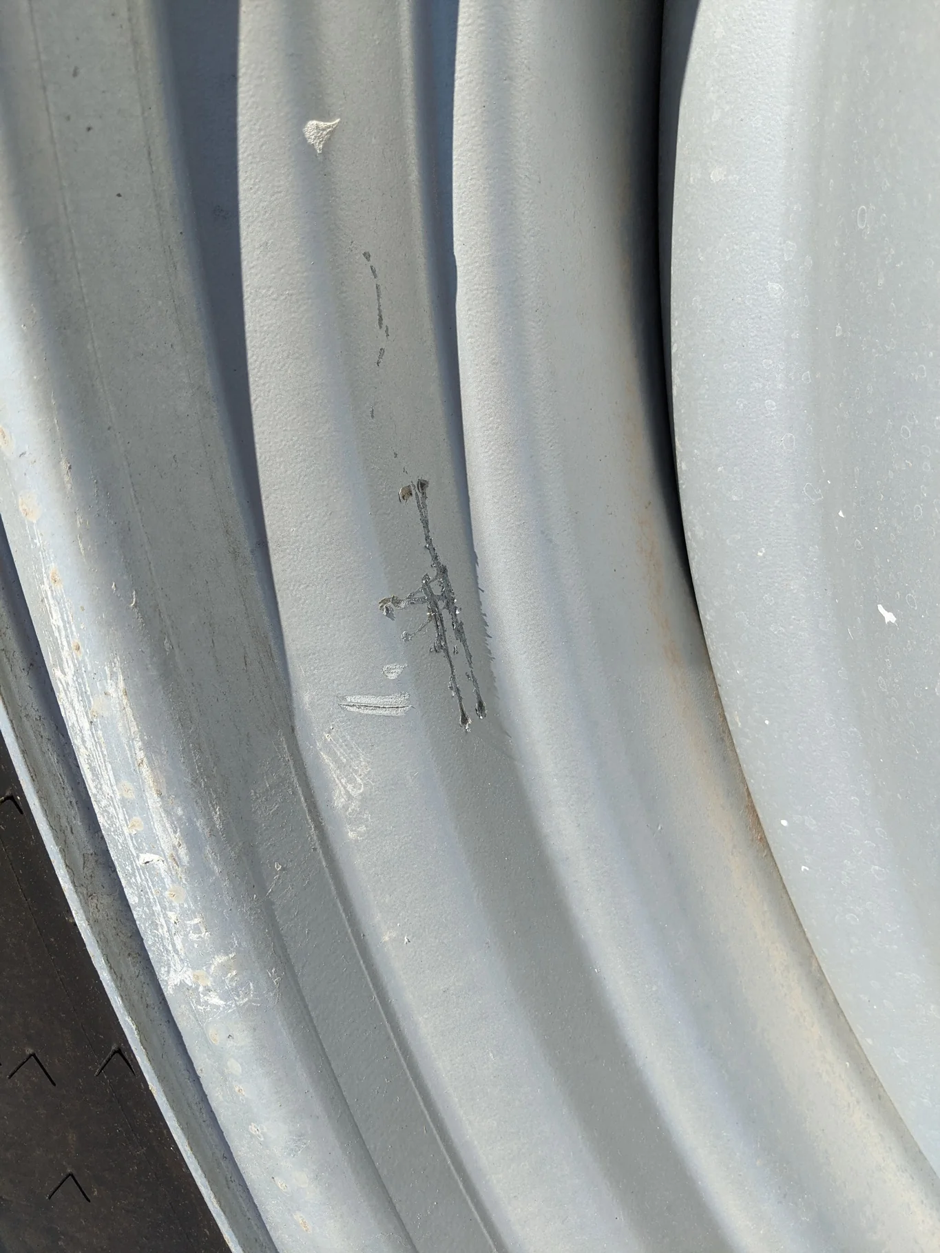 Take-Off 380/90R46 149A8/149B Mitas AC 85 TL R-1W on 12 X 46 8-10.75-8.62 Conversion Silver Mist image 4