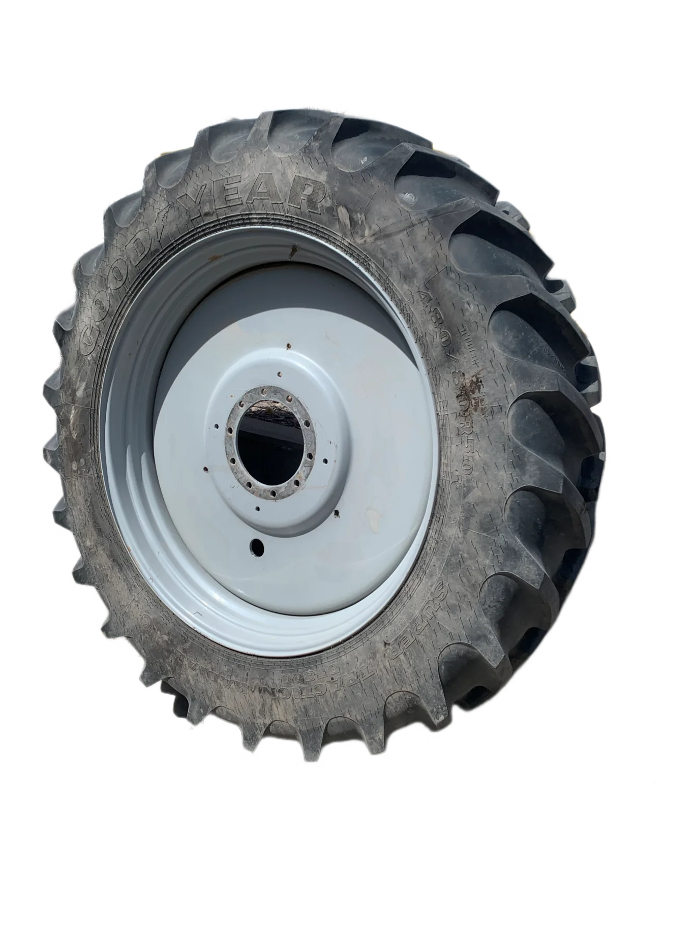 Used 480/80R50 159D Goodyear Super Traction Radial R-1W TL 90-95% On 15 x 50 10B (.937) Wheel