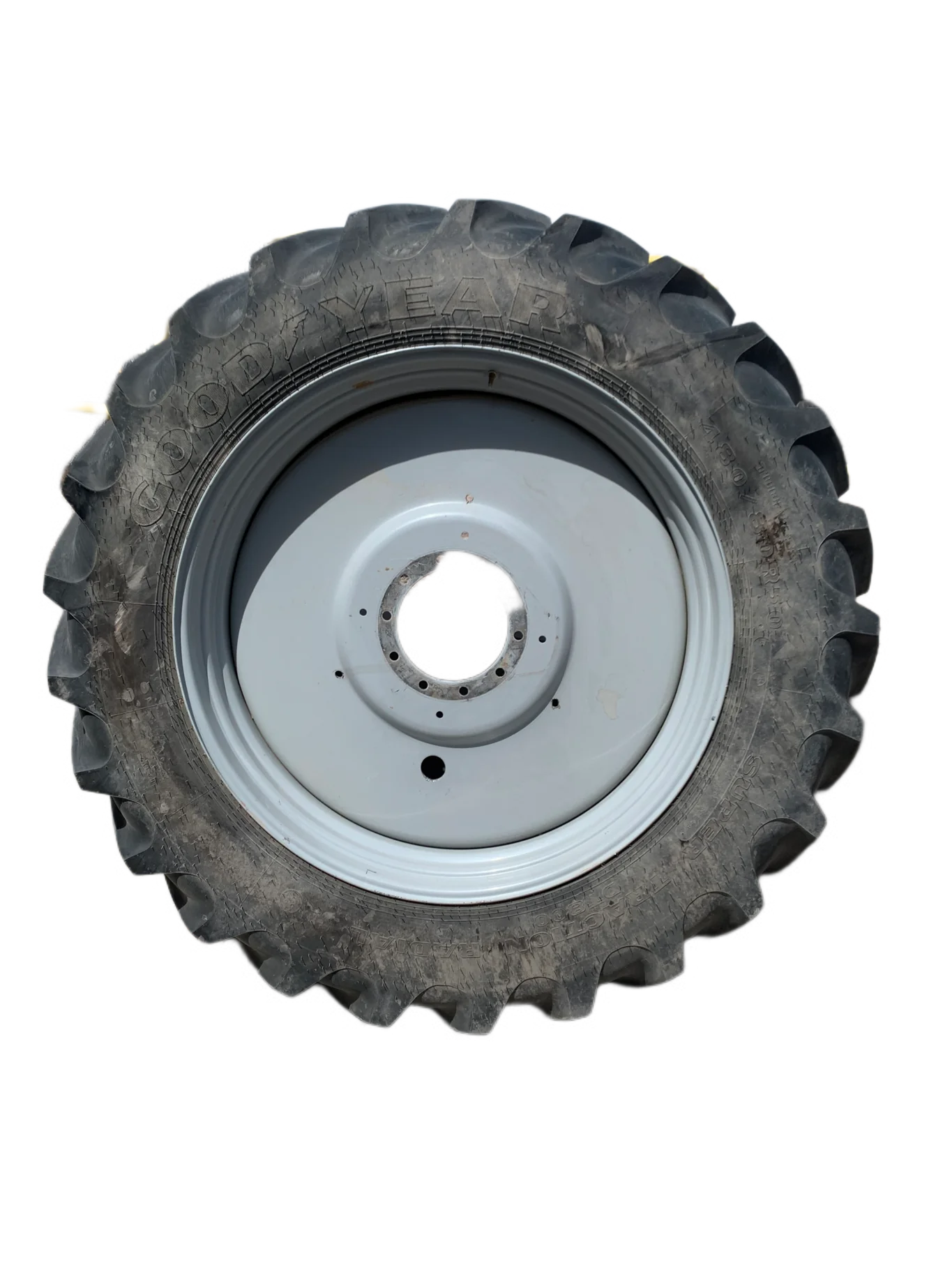 Used 480/80R50 159D Goodyear Super Traction Radial R-1W TL 90-95% On 15 x 50 10B (.937) Wheel image 2