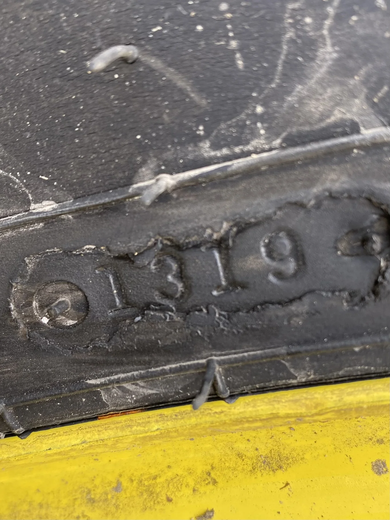 Used 85% 580/85R42 Firestone Radial Deep Tread 23 R-1W (166B) TL on a 18 x 42 JD Yellow 20 B Inside image 9