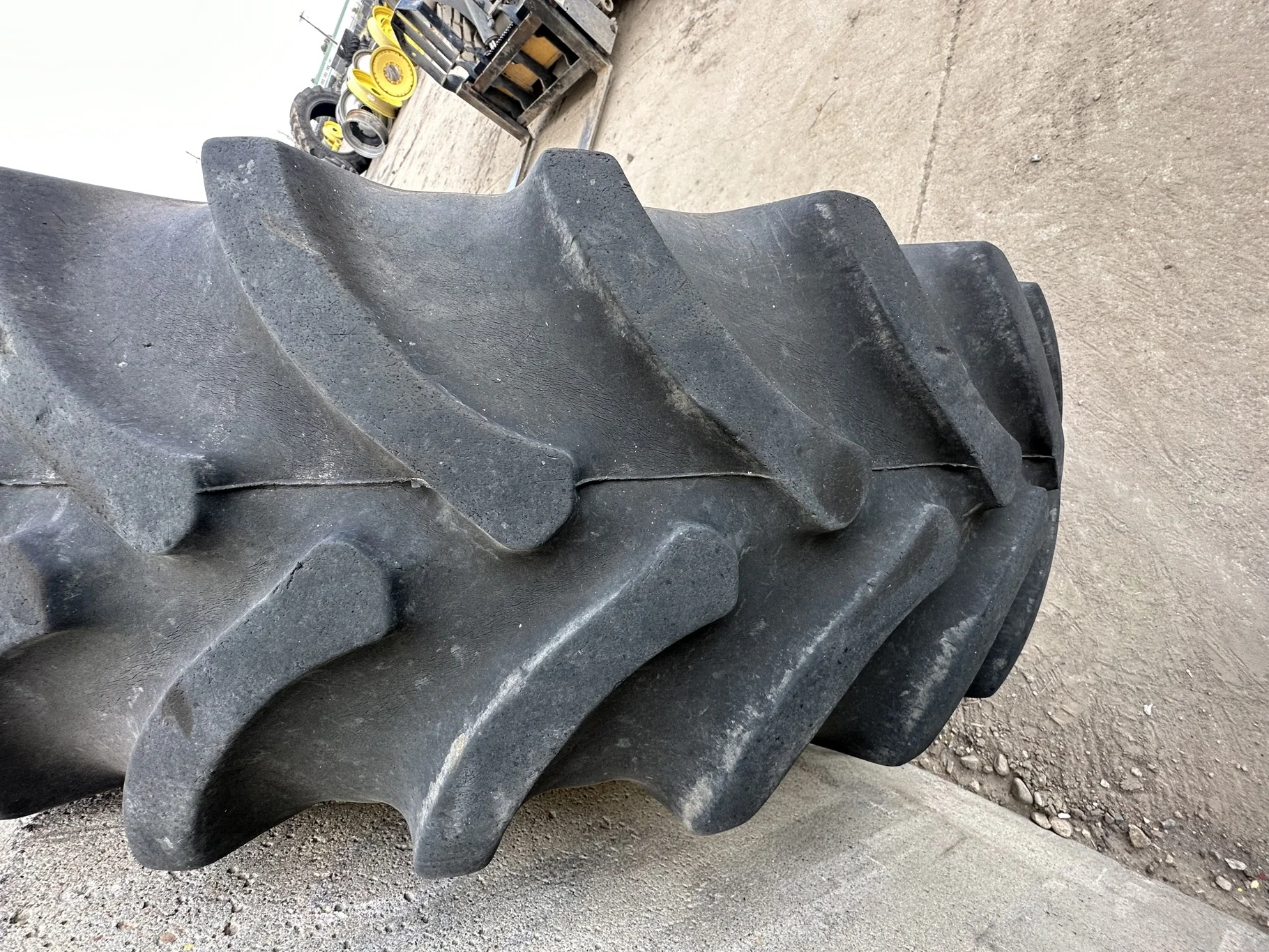 Used 55% 380/85R30 Firestone Radial All Traction FWD R-1 (135B) TL On A 30 x 13 
3 Bolt Waffle Wh image 4