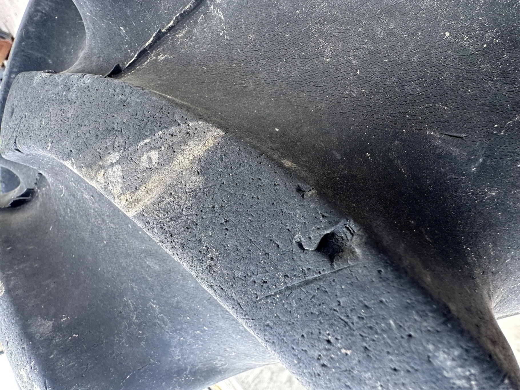 Used 55% 380/85R30 Firestone Radial All Traction FWD R-1 (135B) TL On A 30 x 13 
3 Bolt Waffle Wh image 6