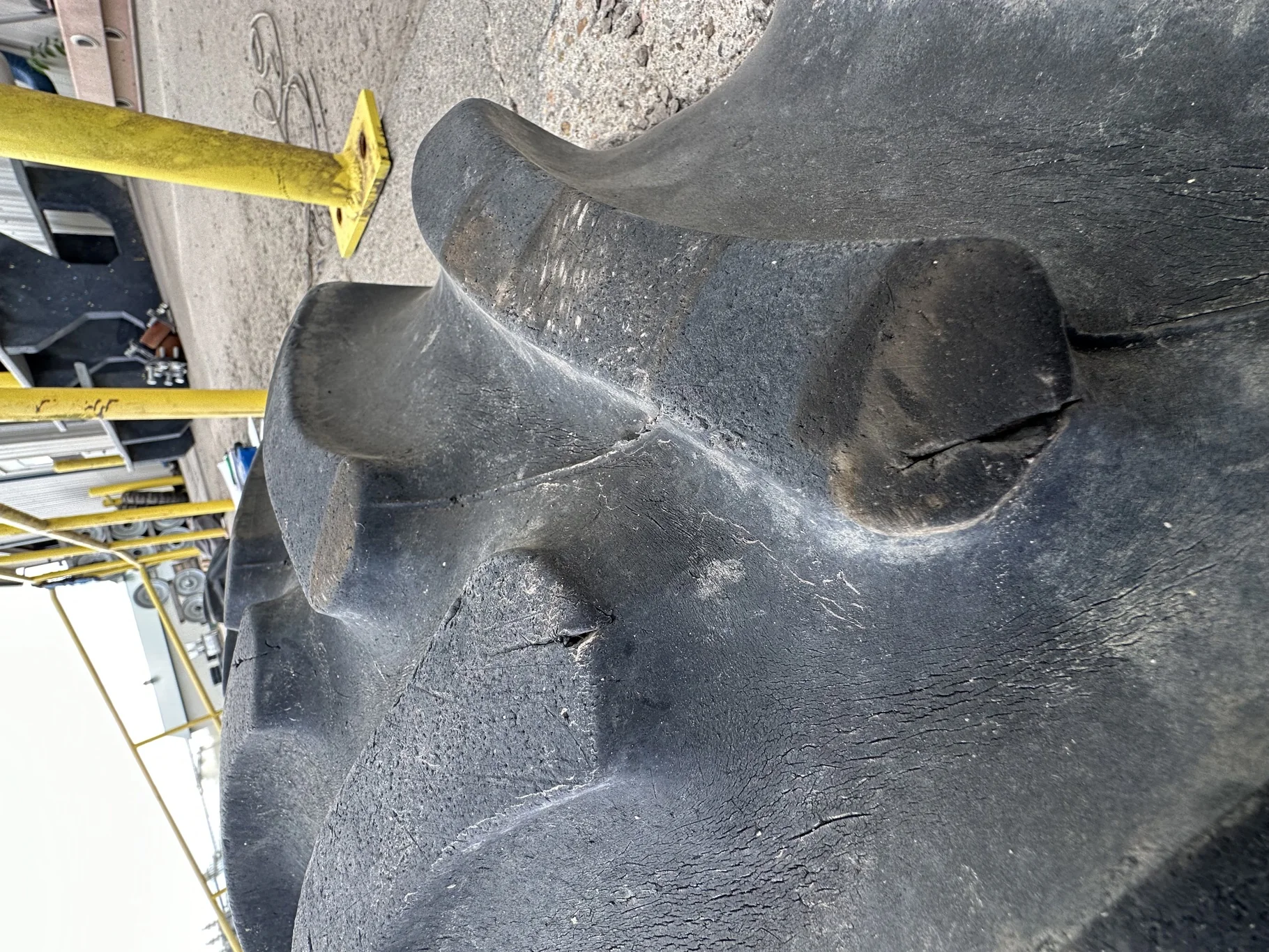 Used 55% 380/85R30 Firestone Radial All Traction FWD R-1 (135B) TL On A 30 x 13 
3 Bolt Waffle Wh image 8