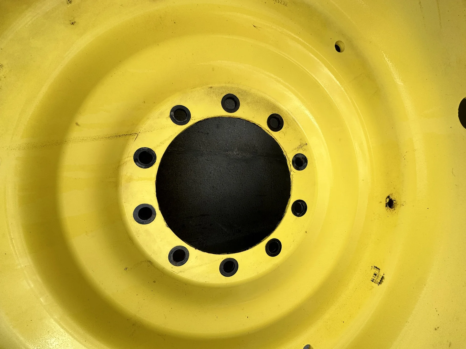 Used 480/80R50 159A8/159B Mitas AC85 R-1W TL 70% On 15 x 50 10 Bolt JD Yellow Wheel image 3