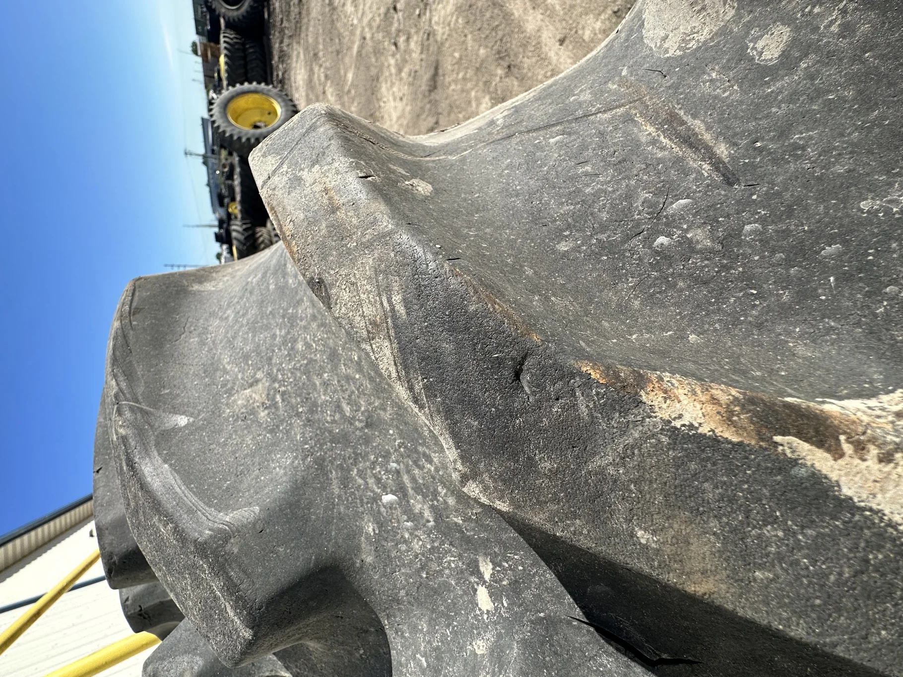 Used 480/80R38 149A8/B Goodyear Ultra Torque Radial R-1 TL 75% On 16 x 38 JD Yellow 10 Bolt image 6