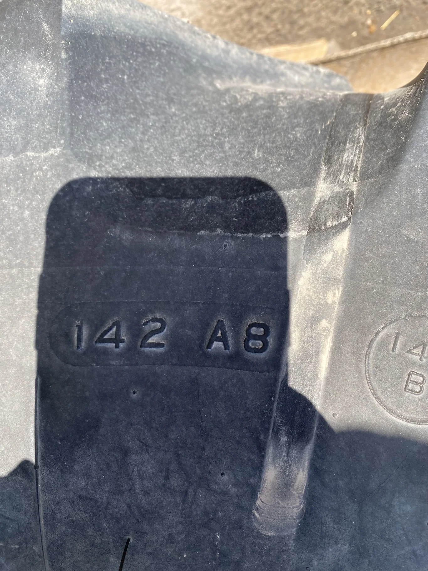 Used 65% 380/80R38 Firestone Radial All Traction Deep Tread (142A8) R-1W TL on a 12 x 38 JD Ye image 5