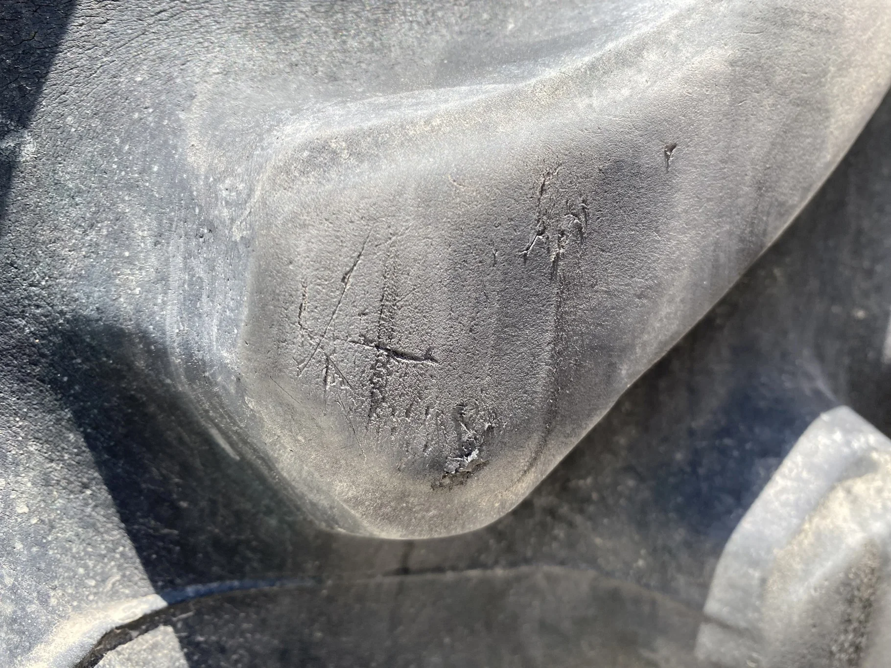 Used 65% 380/80R38 Firestone Radial All Traction Deep Tread (142A8) R-1W TL on a 12 x 38 JD Ye image 7