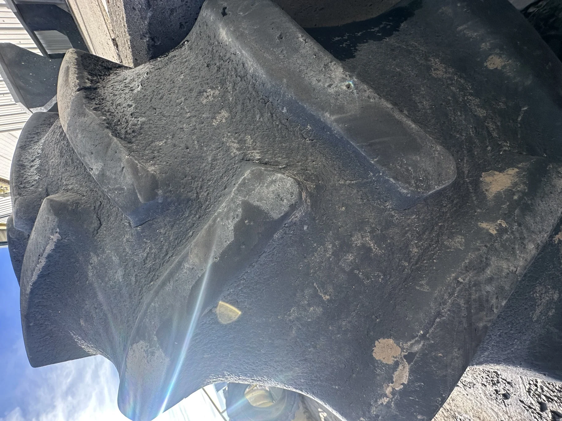Used 480/70R34 155D Goodyear Optitrac TL R-1W 50-55% on 15 X 34 24-29.25-9.375 BS Waffle Center image 3