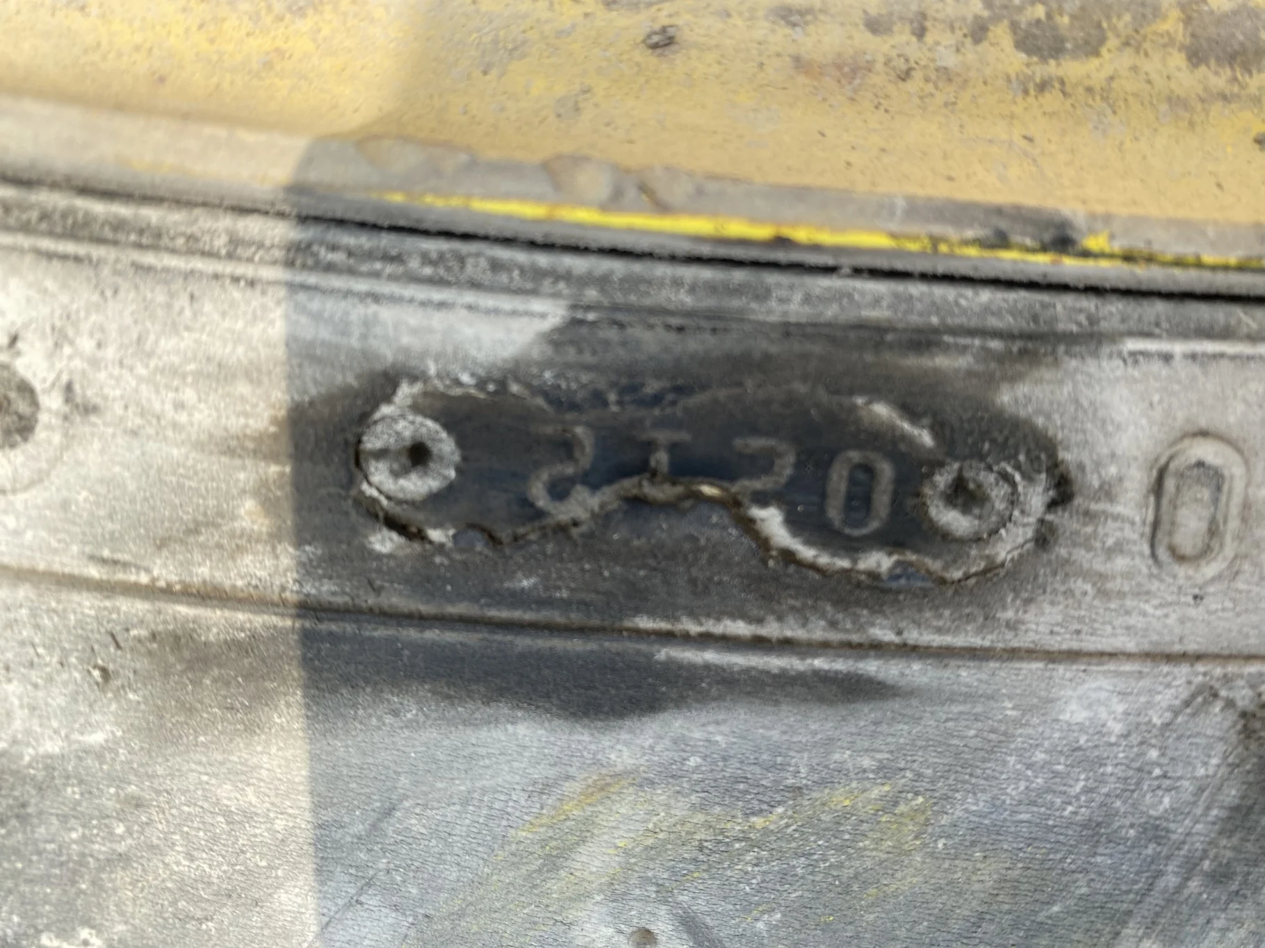 Used 80% 480/80R50 Firestone Radial Deep Tread 23 R-1W (159B) TL on a 15 x 50 JD Yellow 10 Bo image 7