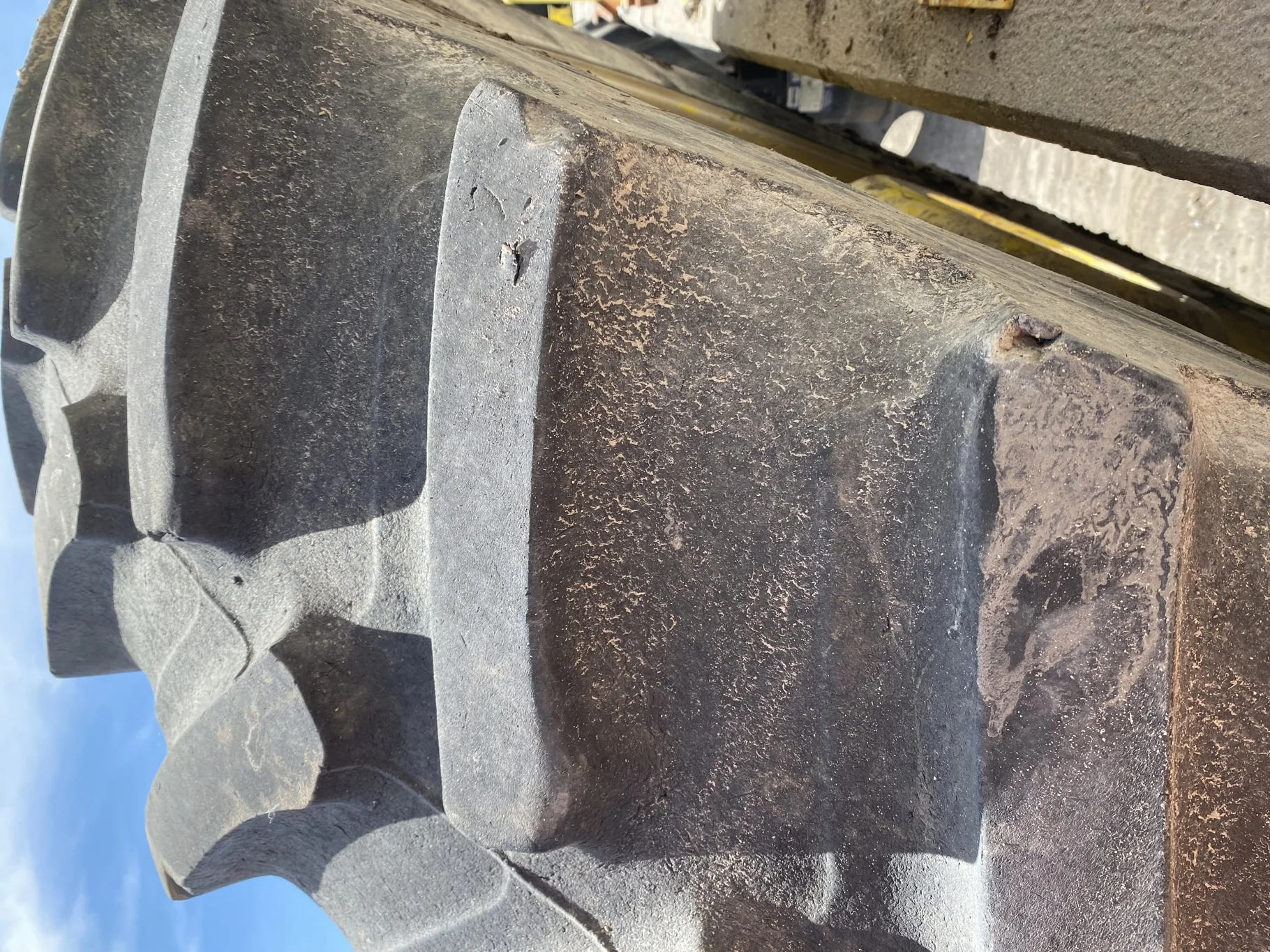 Used 45% 480/80R50 Firestone Radial Deep Tread 23 R-1W (159B) TL on 15 x 50 John Deere Yellow 10 Bo image 8