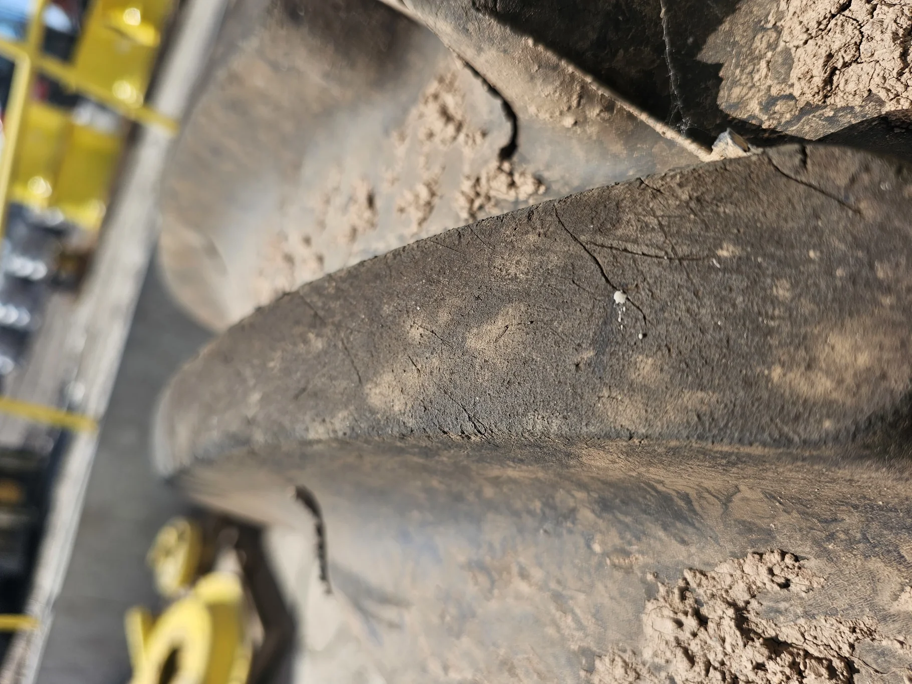 Take Off 480/65R24 Michelin MultiBib R-1W 133D TL on a 15 X 24 Fendt Red Formed 8 Bolt Wheel(27/32") image 4