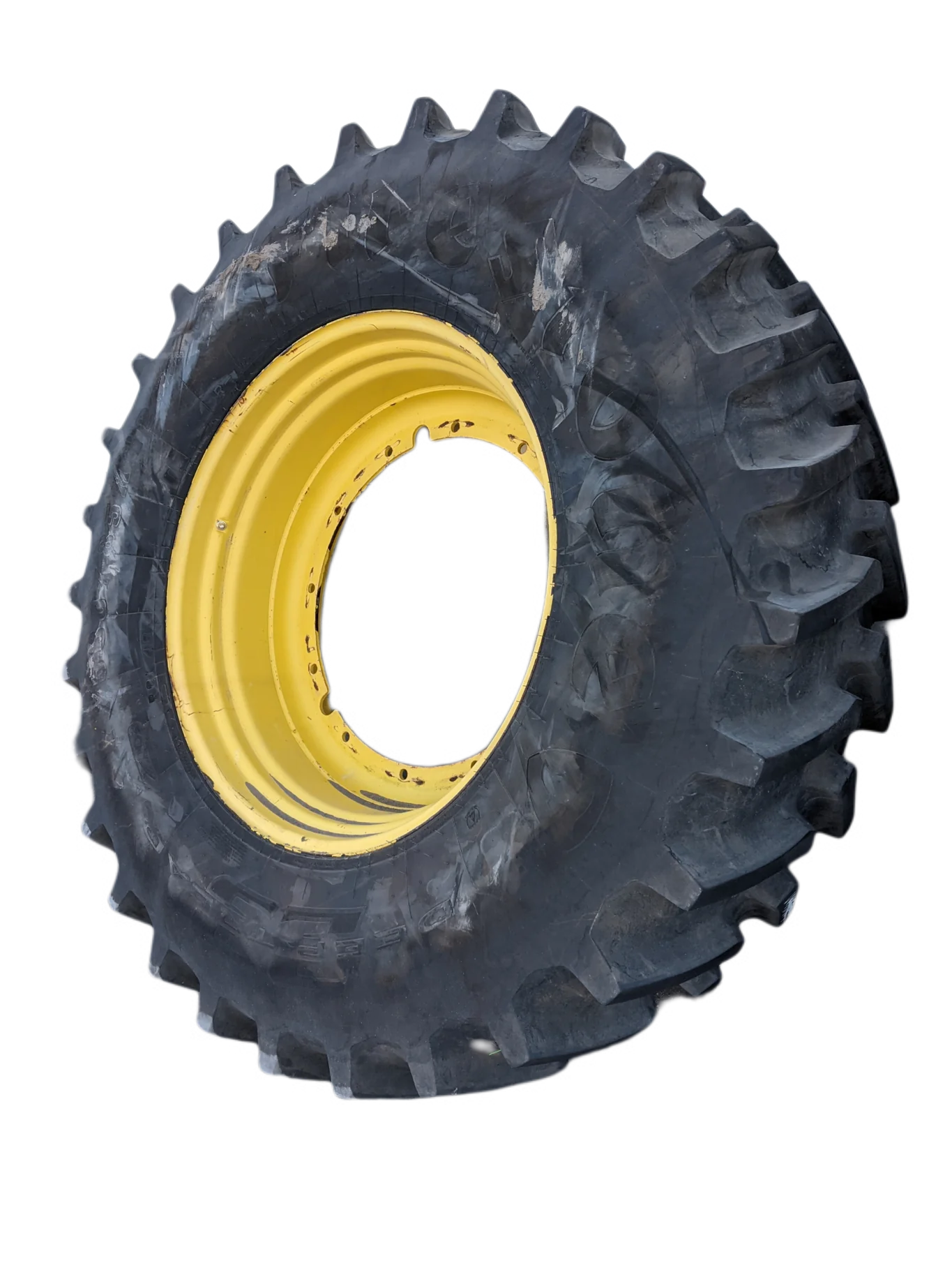 Used 95% IF580/85R42 CFO Firestone Radial Deep Tread 23 R-1W (178B) TL (Road wear. Small cuts in lu