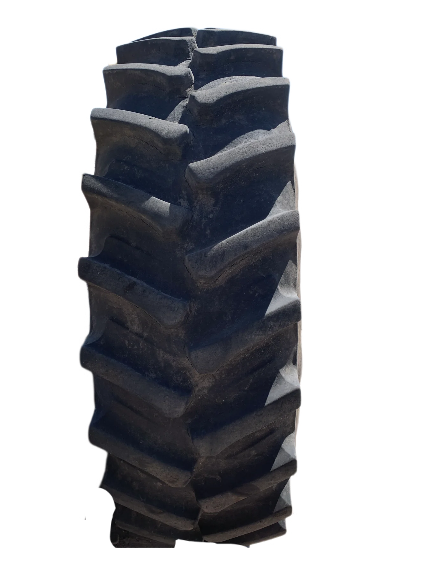 Used 85% 580/85R42 Firestone Radial Deep Tread 23 R-1W (166B) TL on 18 x 42 John Deere Yellow 20 Bo image 4