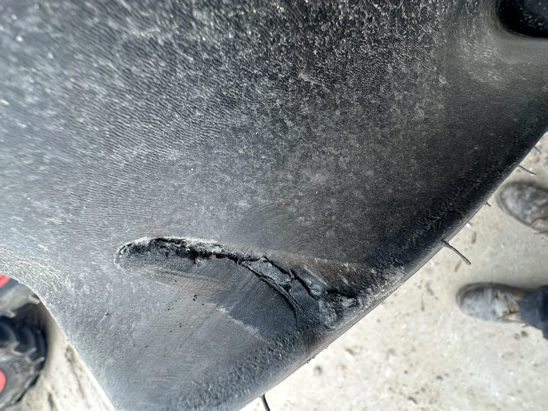 Take Off 380/85R30 (14.9R30) Mitas AC85 135A8/135B TL on a 13 X 30 Fendt Red Waffle Wheel (3 Bolt) image 9