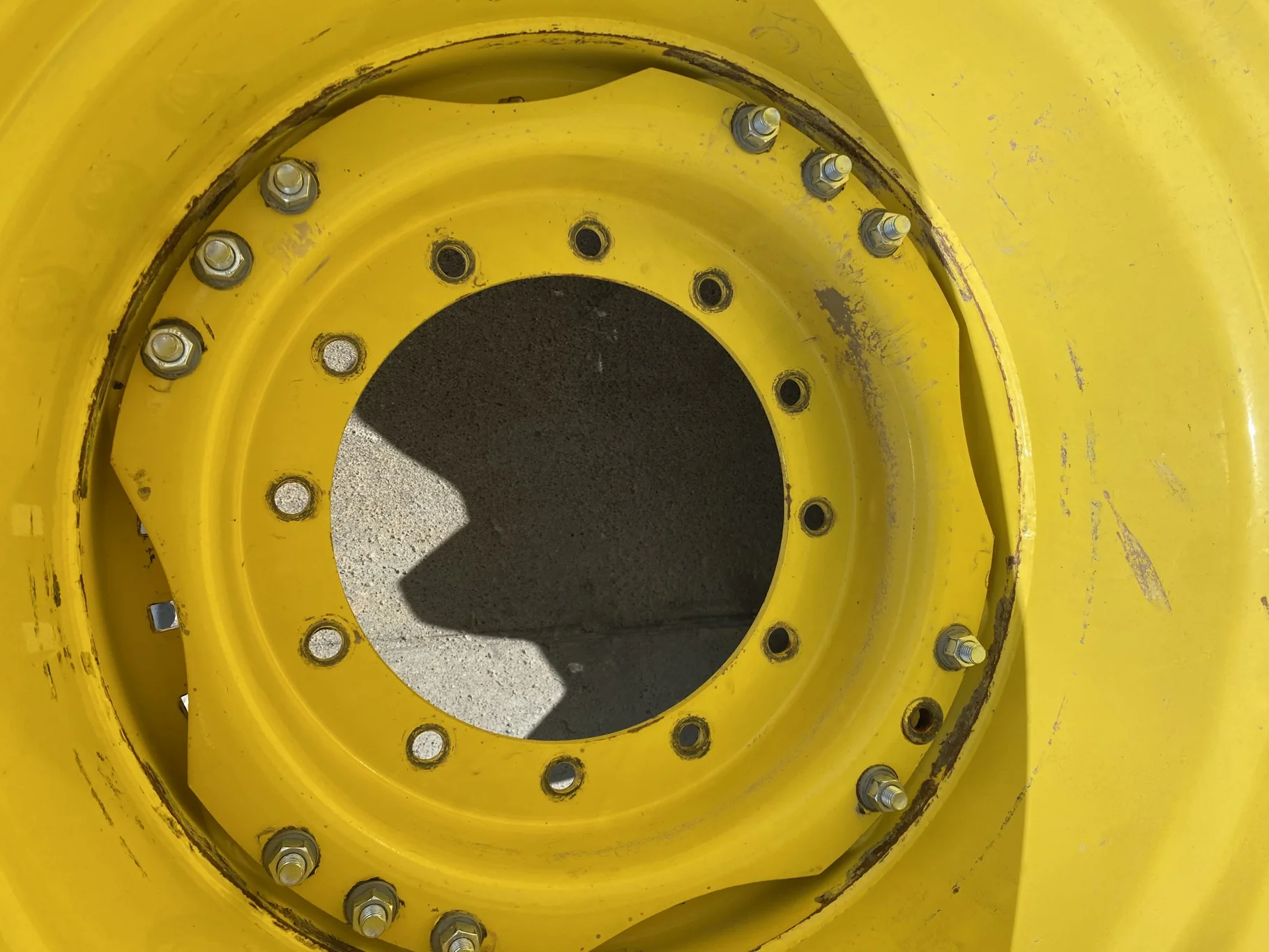Used 85% LSW 710/60R30 Goodyear Super Traction Radial (177D) mounted on 25 x 30 JD Yellow 12 B image 8