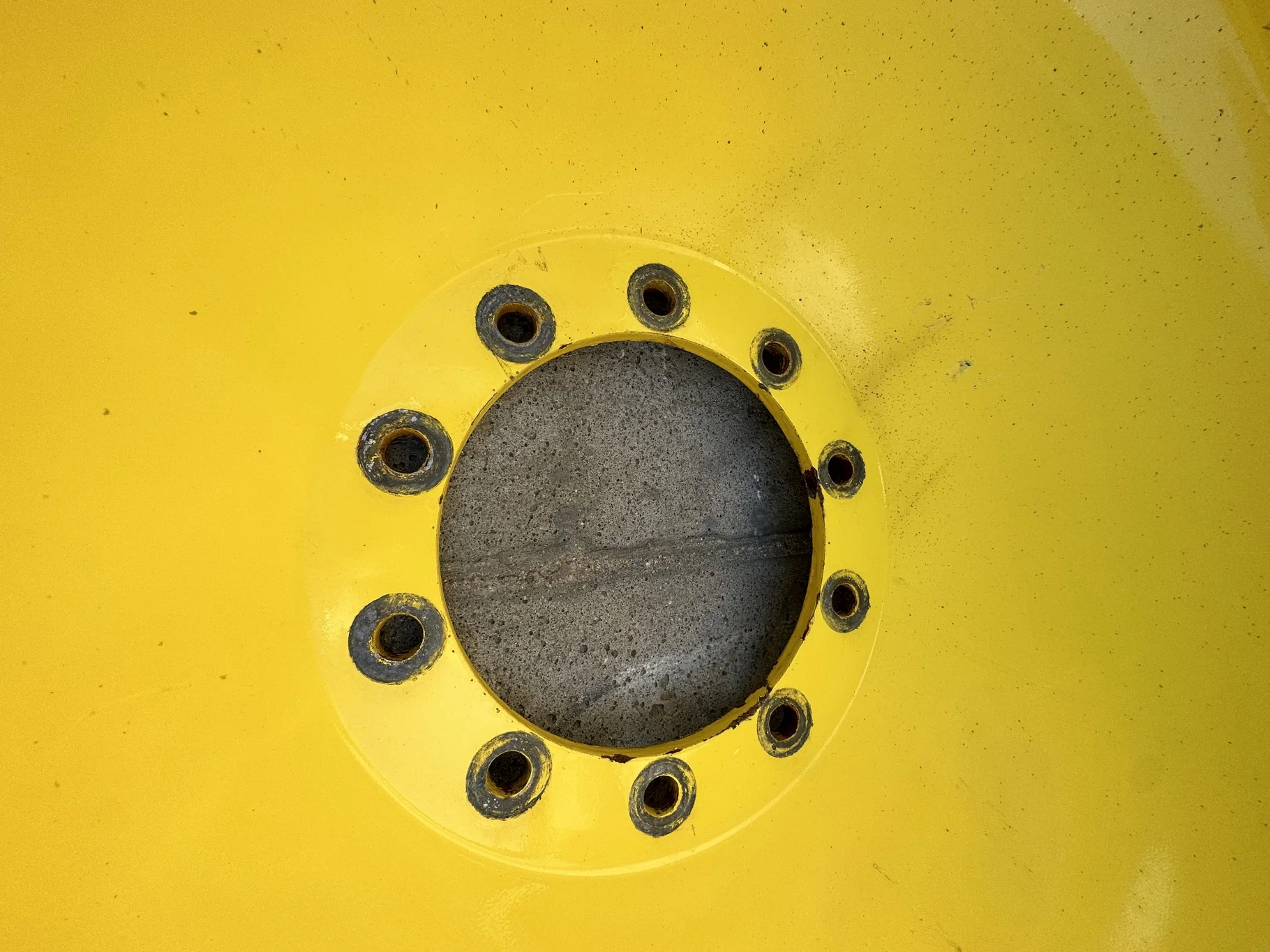 Used 75% 520/85R42 Firestone Radial All Traction 23 R-1 157B TL on 18 x 42 John Deere Yellow10 Bolt image 3