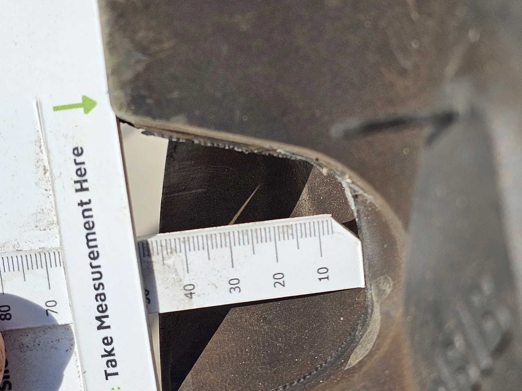 Take Off IF320/90R50 Michelin AgriBib Row Crop R-1W 158B TL on a 10 x 50 NH White 8 Bolt Stub Disc W image 7