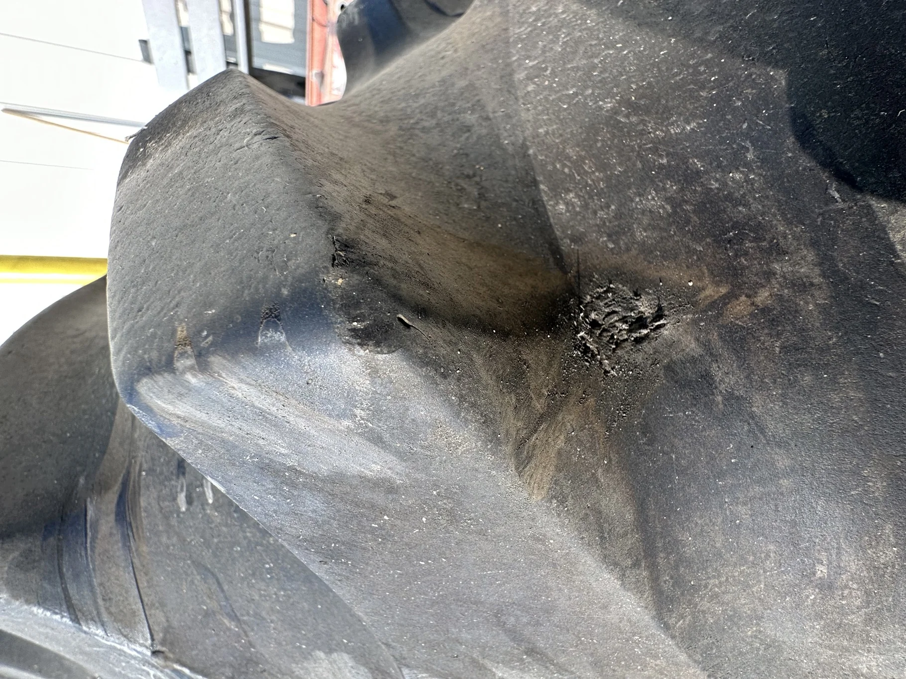 Used 80% 520/85R42 Firestone Radial Deep Tread 23 R-1W 167B TL on 18 x 42 John Deere Yellow 10 Bolt image 8
