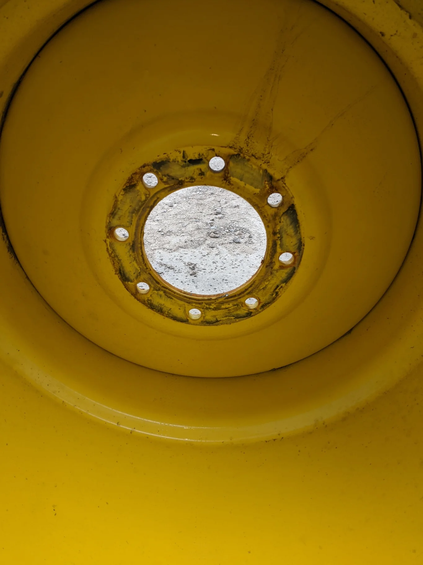 Used 95% 750/65R26 Goodyear Optitrac DT830 R-1W (166D) TL on a 25 x 26 JD Yellow 8 Bolt (.906) image 3