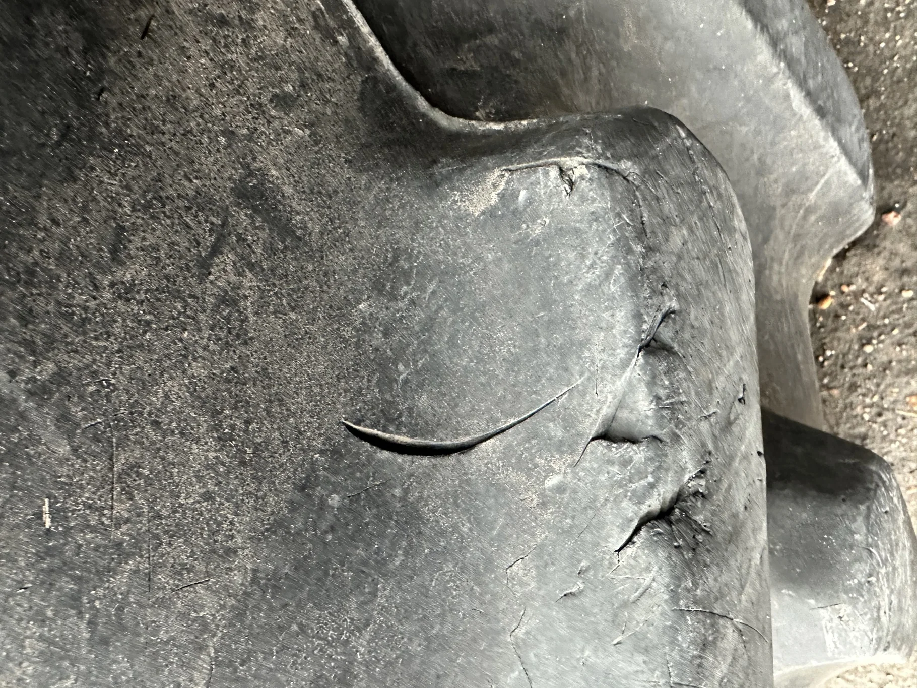 Used 75% 710/70R38 Firestone Radial All Traction DT R-1W (166B) TL on a 23 x 38 CIH Silver 10 Bolt image 7