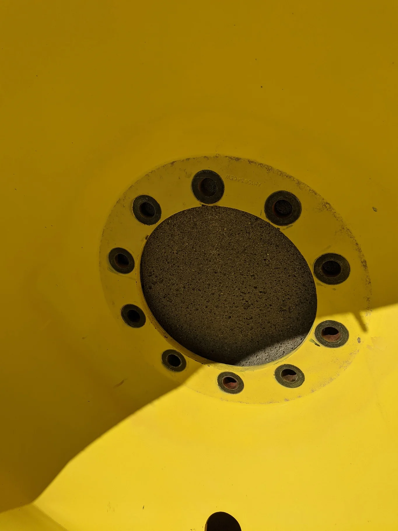 Used 85% 520/85R42 Goodyear Ultra Torque (157D) R-1W TL on a 42 X 18 JD Yellow 10 Bolt (.906) Inside image 3