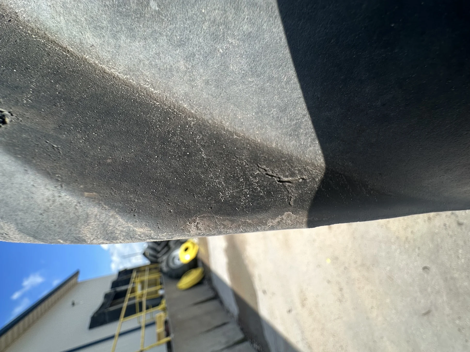 Used 85% LSW750/55R30 Goodyear Muck Master TL on a 25 x 30 JD Yellow 8 Bolt Wheel 8-8-6.0 image 8