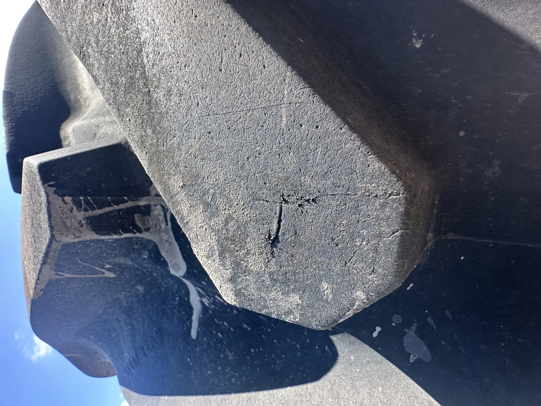Used 90% LSW1250/35R46 Goodyear Custom Flo Grip R-2 (195B) TL on a 38 x 46 JD Yellow 10 Bolt C image 8