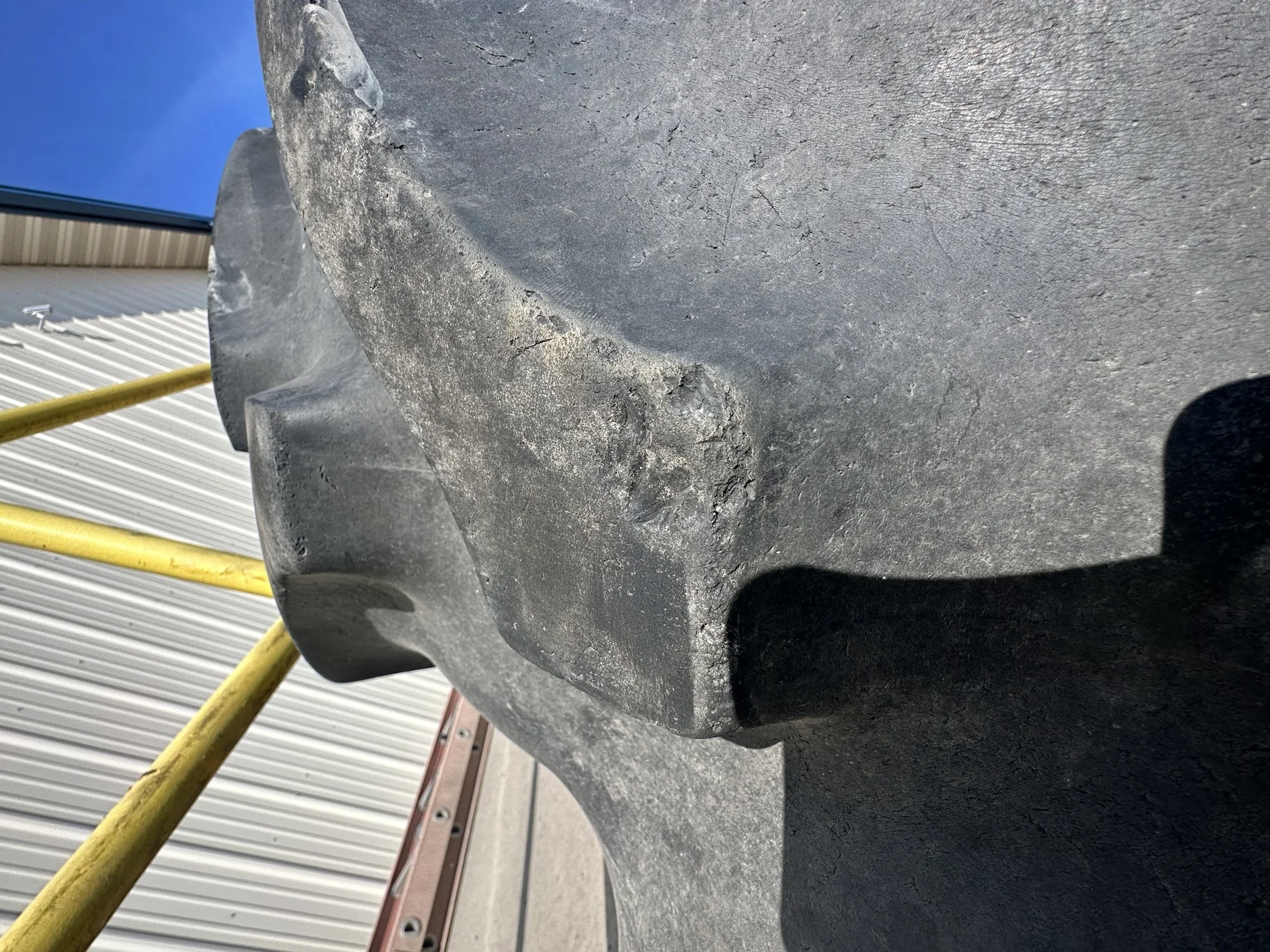 Used 480/80R50 159B Goodyear Special Sure Grip TD8 Radial R-2 TL 65% On 15 x 50 Yellow Wheel image 6