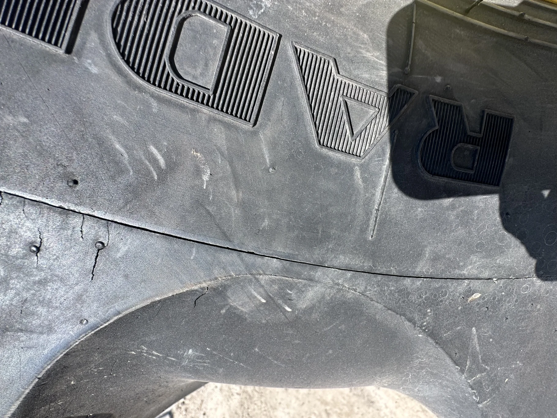 Used 480/80R50 159B Goodyear Special Sure Grip TD8 Radial R-2 TL 65% On 15 x 50 Yellow Wheel image 9