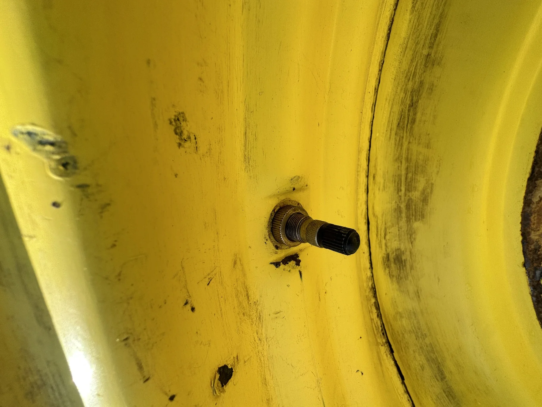 Used 480/80R50 158A8/B Goodyear Special Sure Grip TD8 Radial R-2 TL 75% On 15 x 50 JD Yellow Wheel image 6