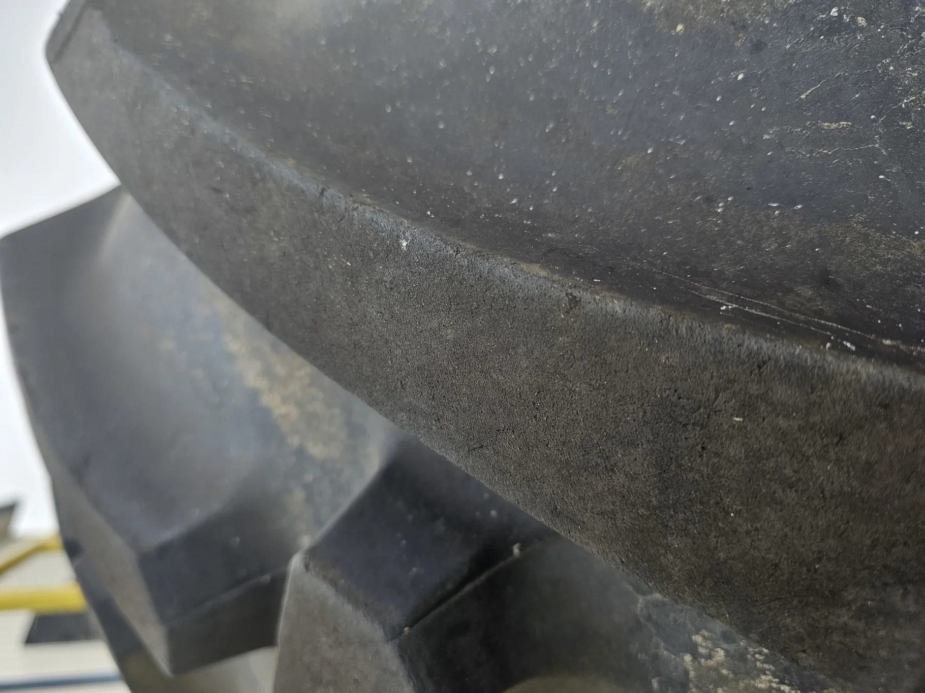 Used 90% 480/80R46 (18.4R46) Mitas AC85 158A8/158B TL on a 16 x 46 NH White 10 Bolt Stub Disc W/ 10 image 4