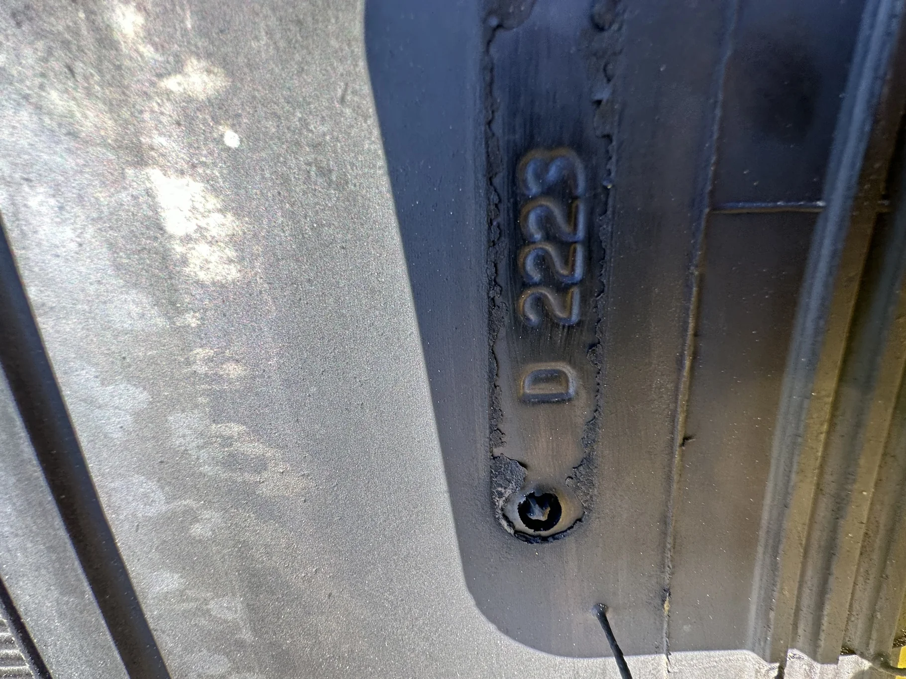 Take Off 650/85R38 Alliance Agristar 2 2 R-1W 173B TL on a 23 X 38 JD Yellow 20 Bolt (.938) Ou image 5