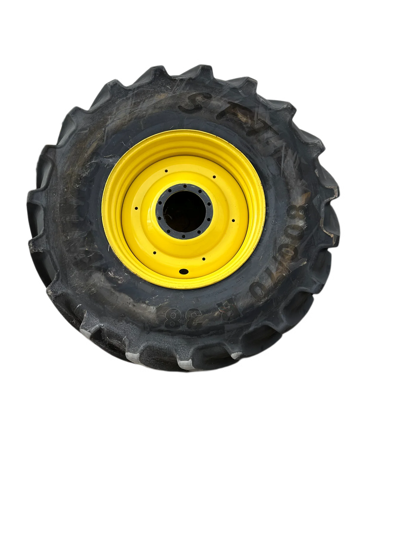 Used 800/70R38 173D/176A8 Mitas SFT TL 90-95% On 27 X 38 10-13.187-11.080 (.937) 24" FS Dual Wheel image 2