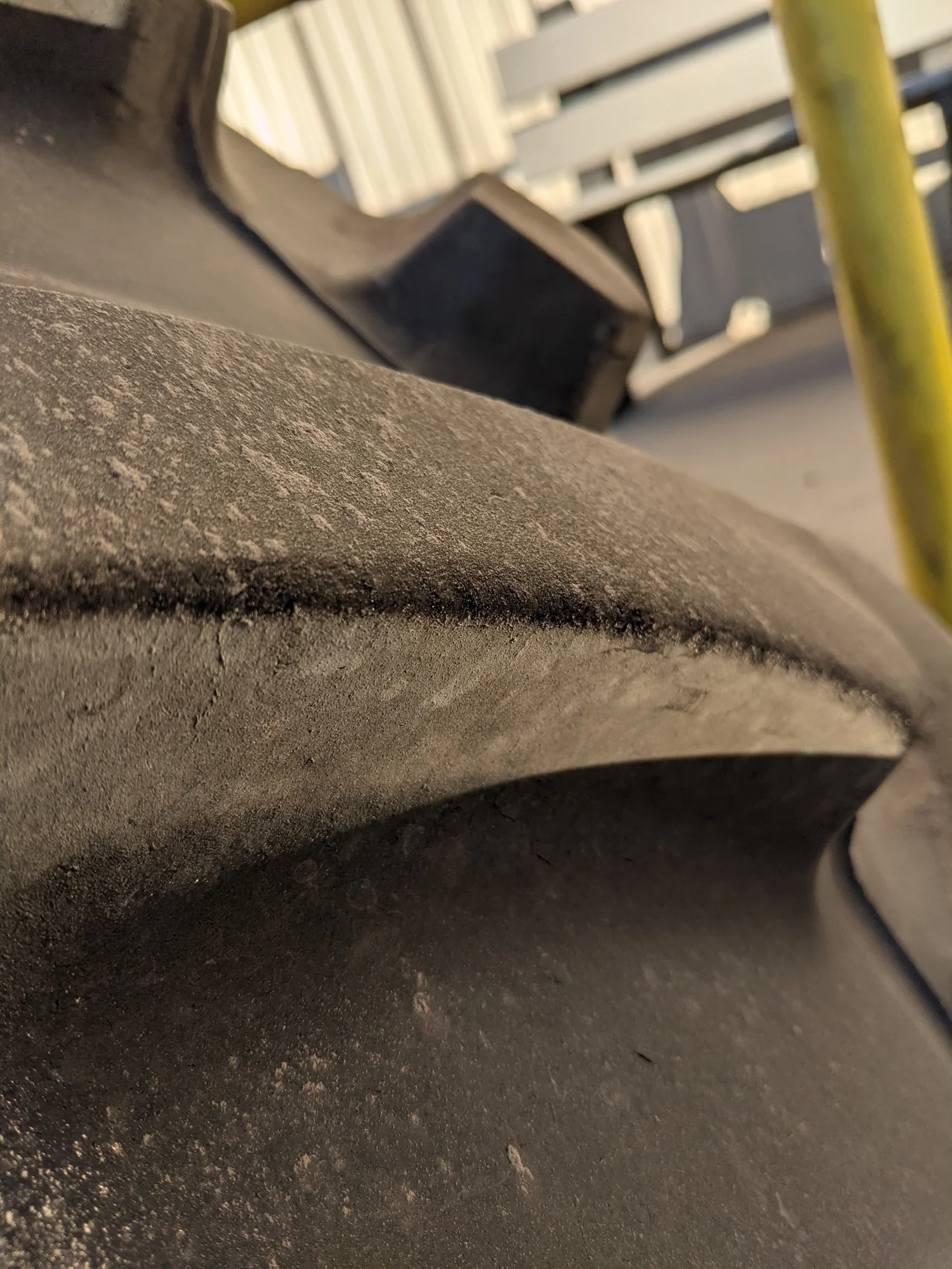 Used 65% 480/80R50 Firestone Radial Deep Tread 23 R-1W (159B) TL on a 15 x 50 JD Yellow Stub D image 6