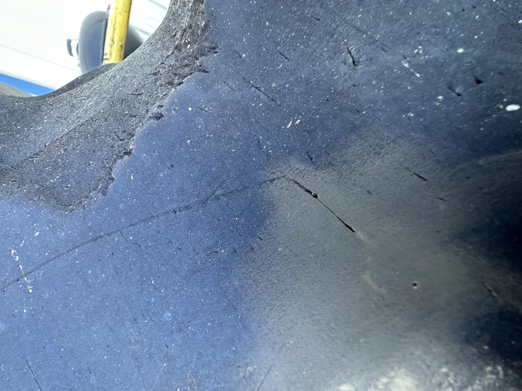 Used 87% 650/85R38 Firestone Radial Deep Tread 23 R-1W 173B TL on 23 x 38 John Deere Yellow 20 Bolt image 7